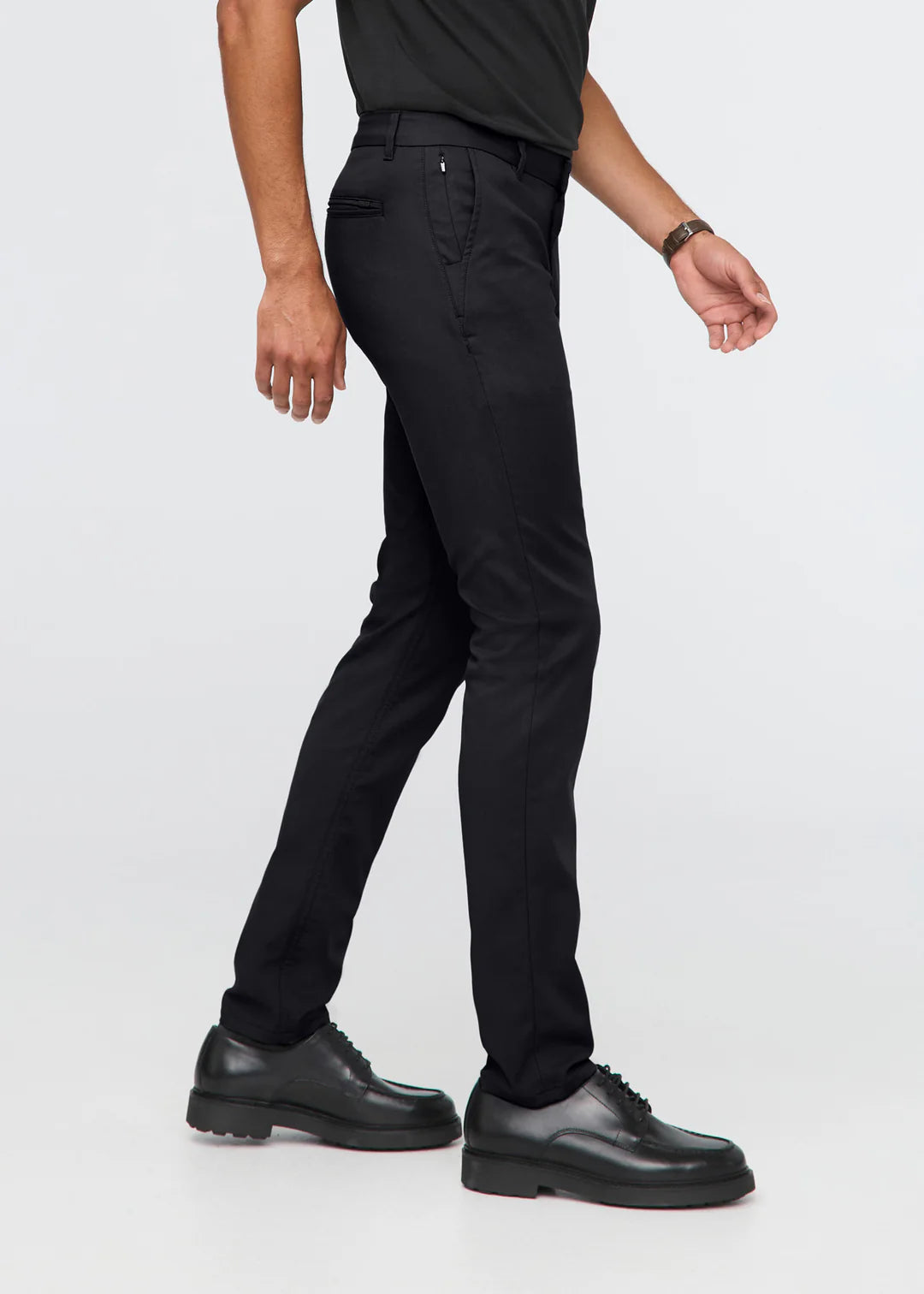 Duer - NuStretch Slim Straight Trouser in Black