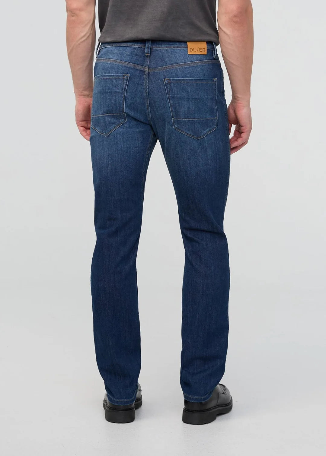 Duer - Performance Denim Slim Straight in Ocean Swell
