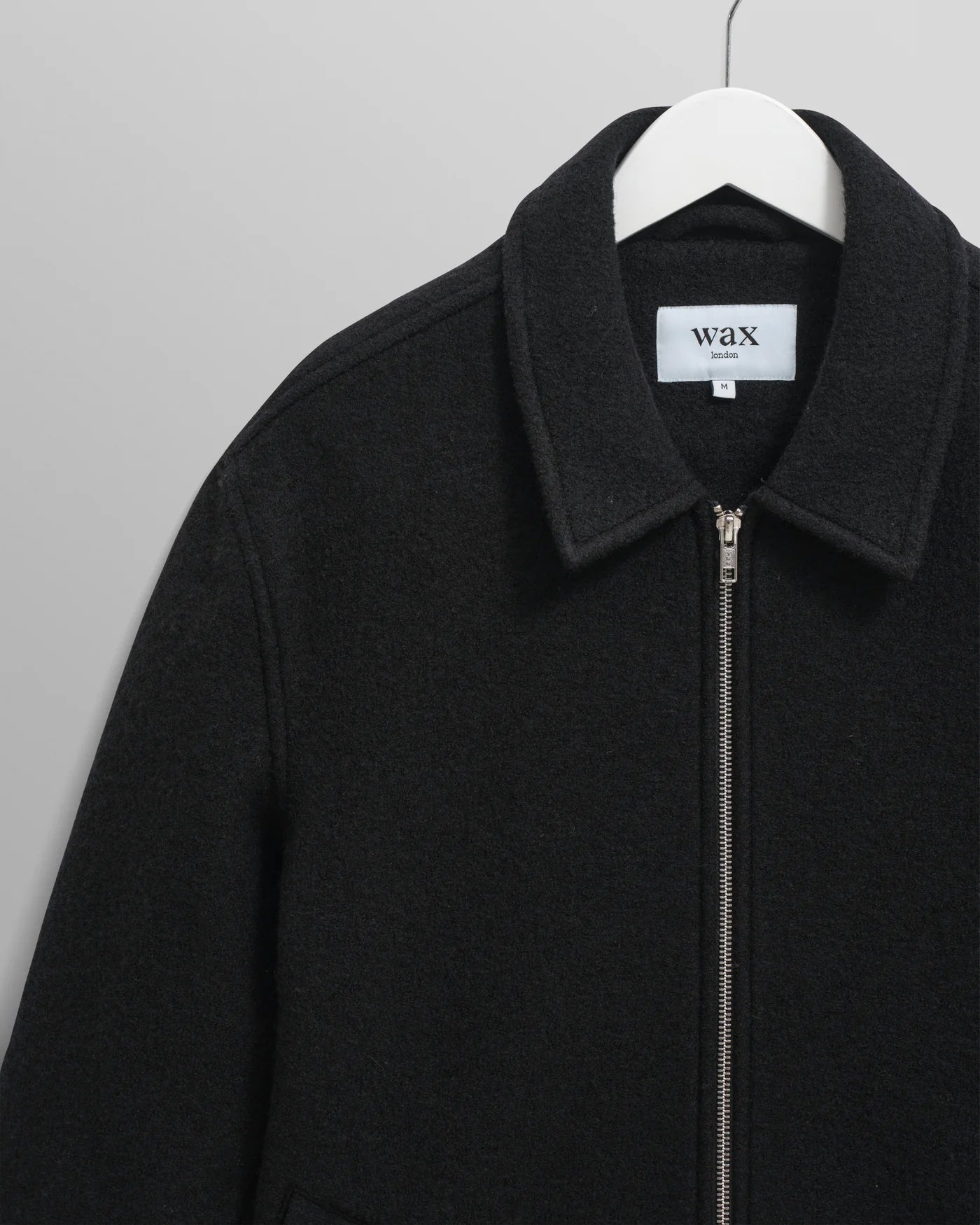 Wax London - Eldon Midnight Navy Boiled Wool Jacket