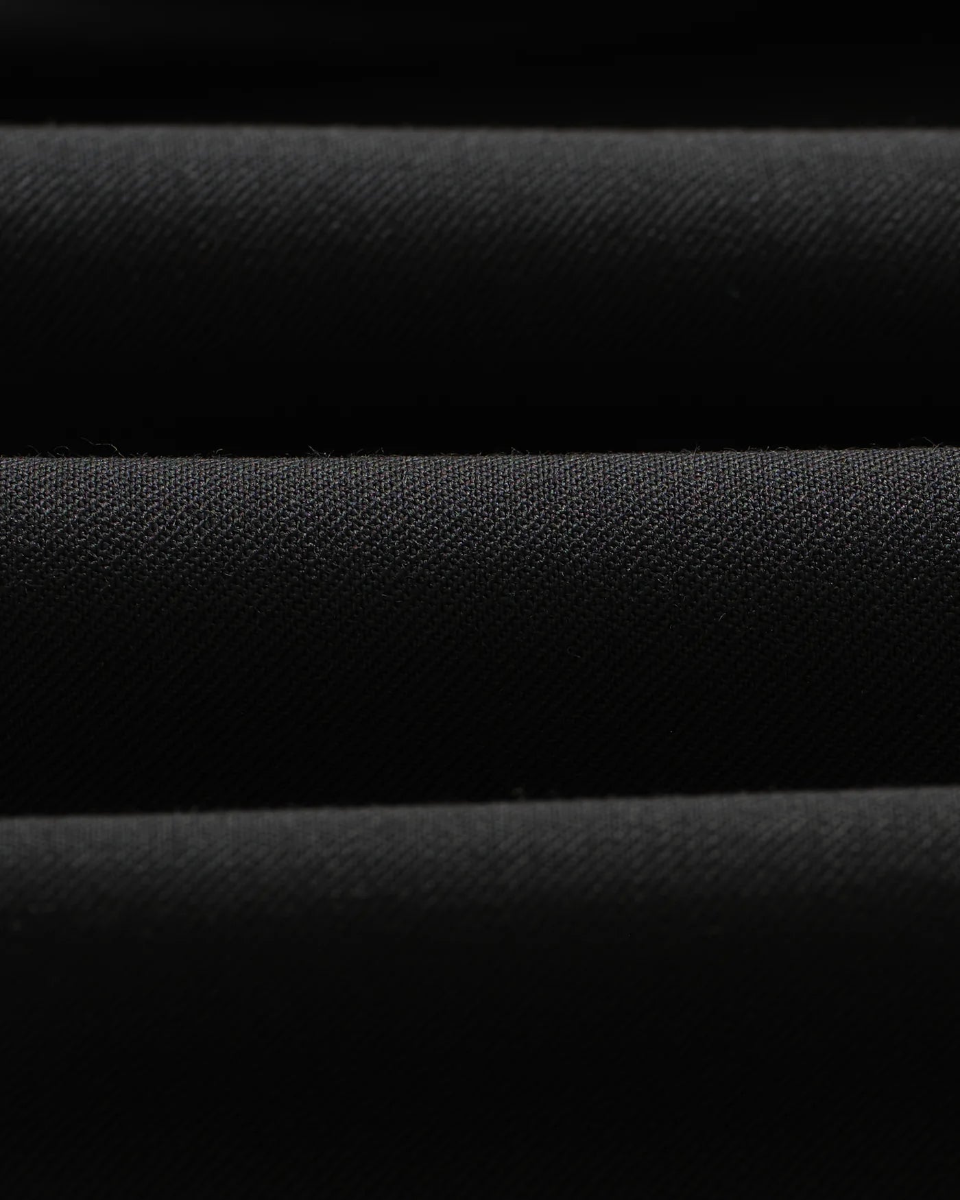 Wax London - Aubyn Black Wool Blend Twill Pleated Trousers