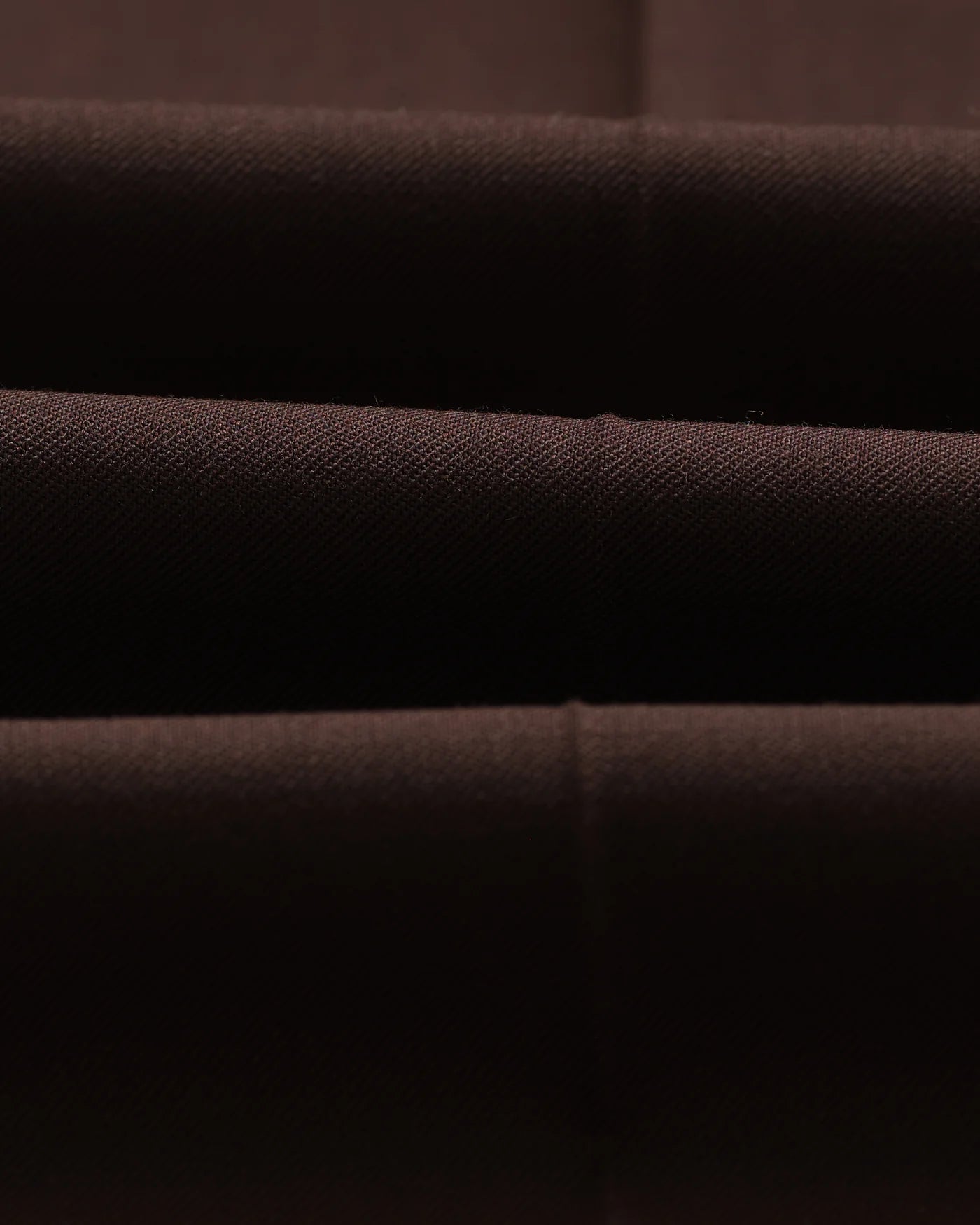Wax London - Aubyn Dark Brown Wool Blend Twill Pleated Trousers