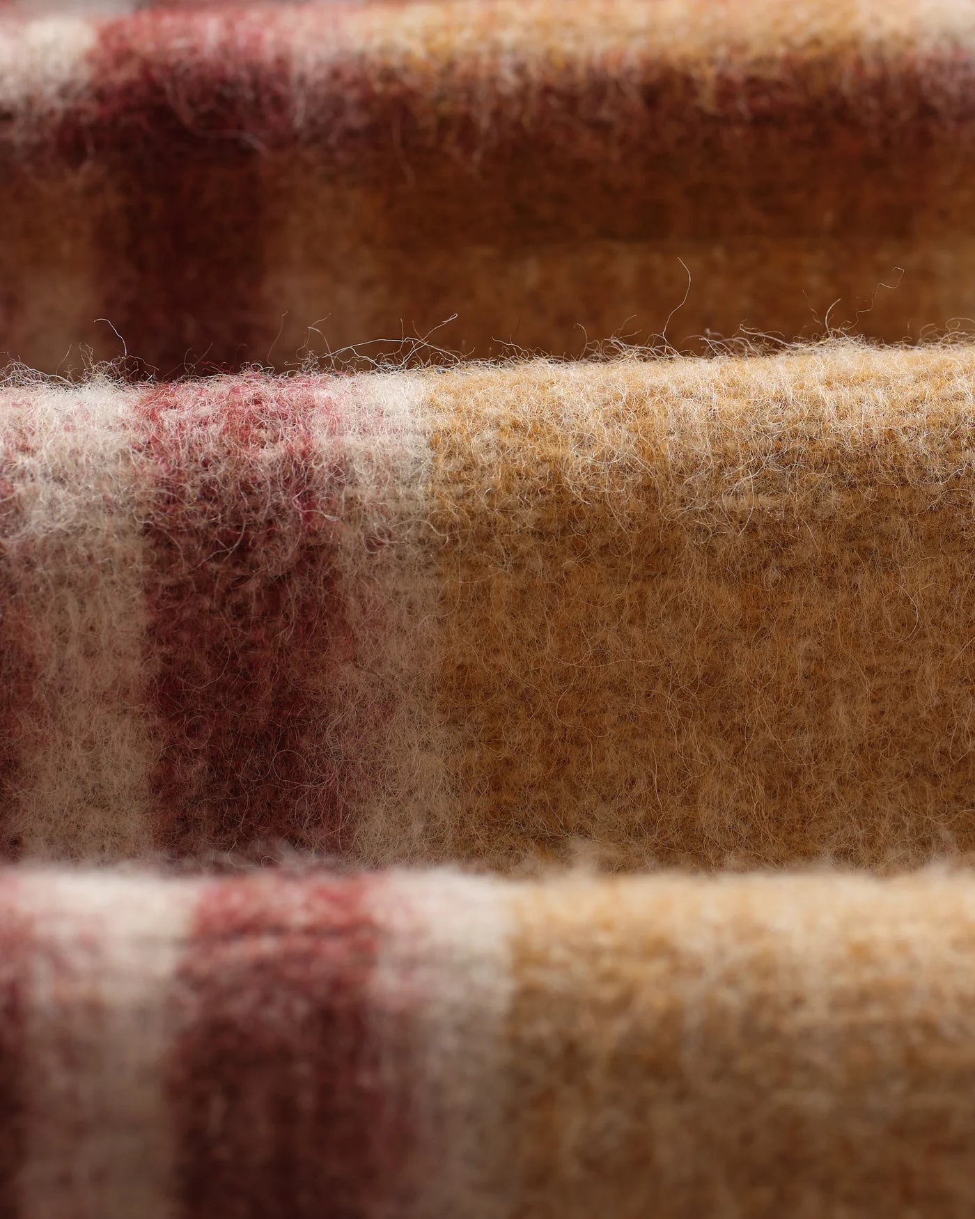 Wax London - Nolan Natural And Multicolour Check Wool Overshirt