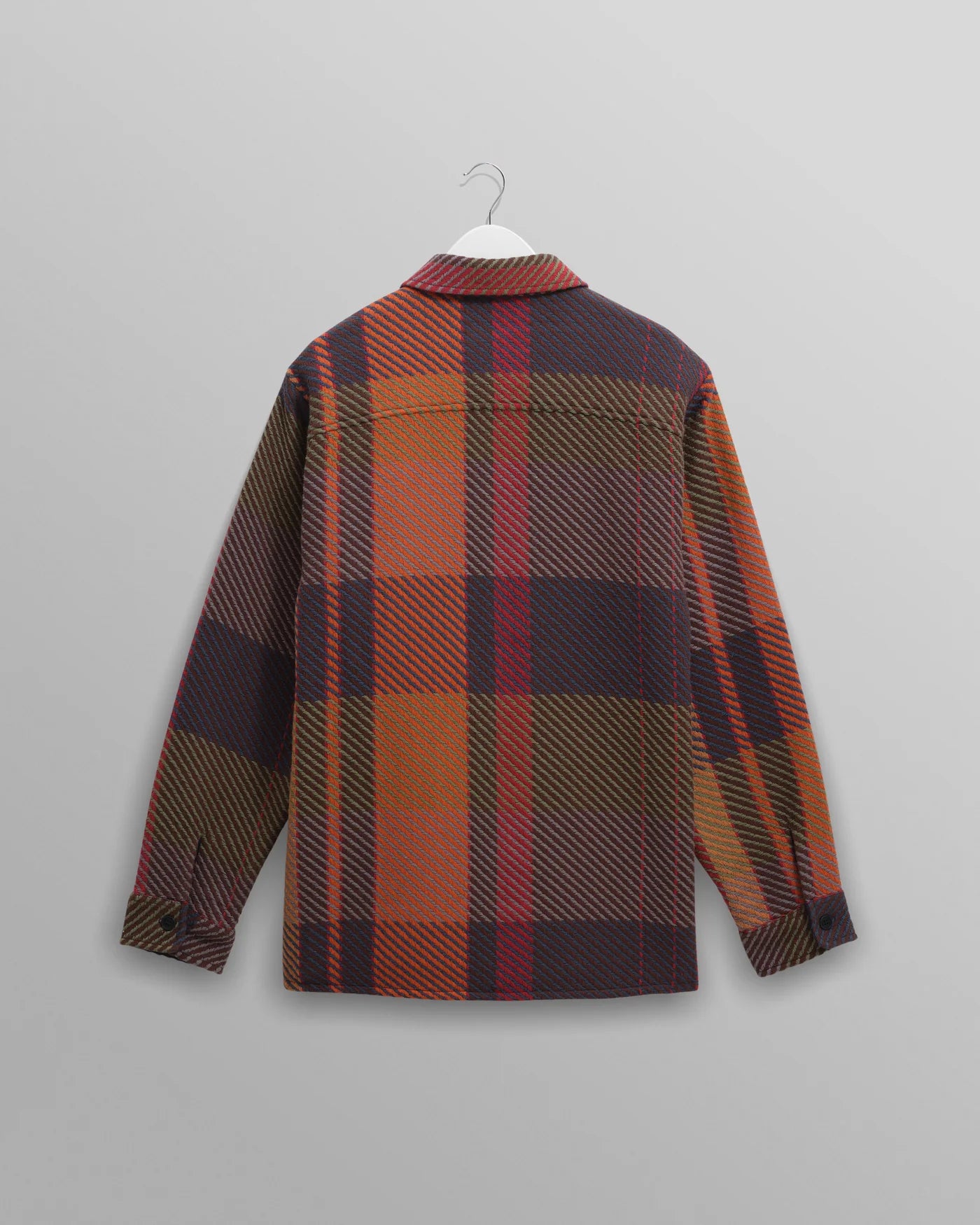 Wax London - Whiting Orange And Multicolour Tempo Check Overshirt