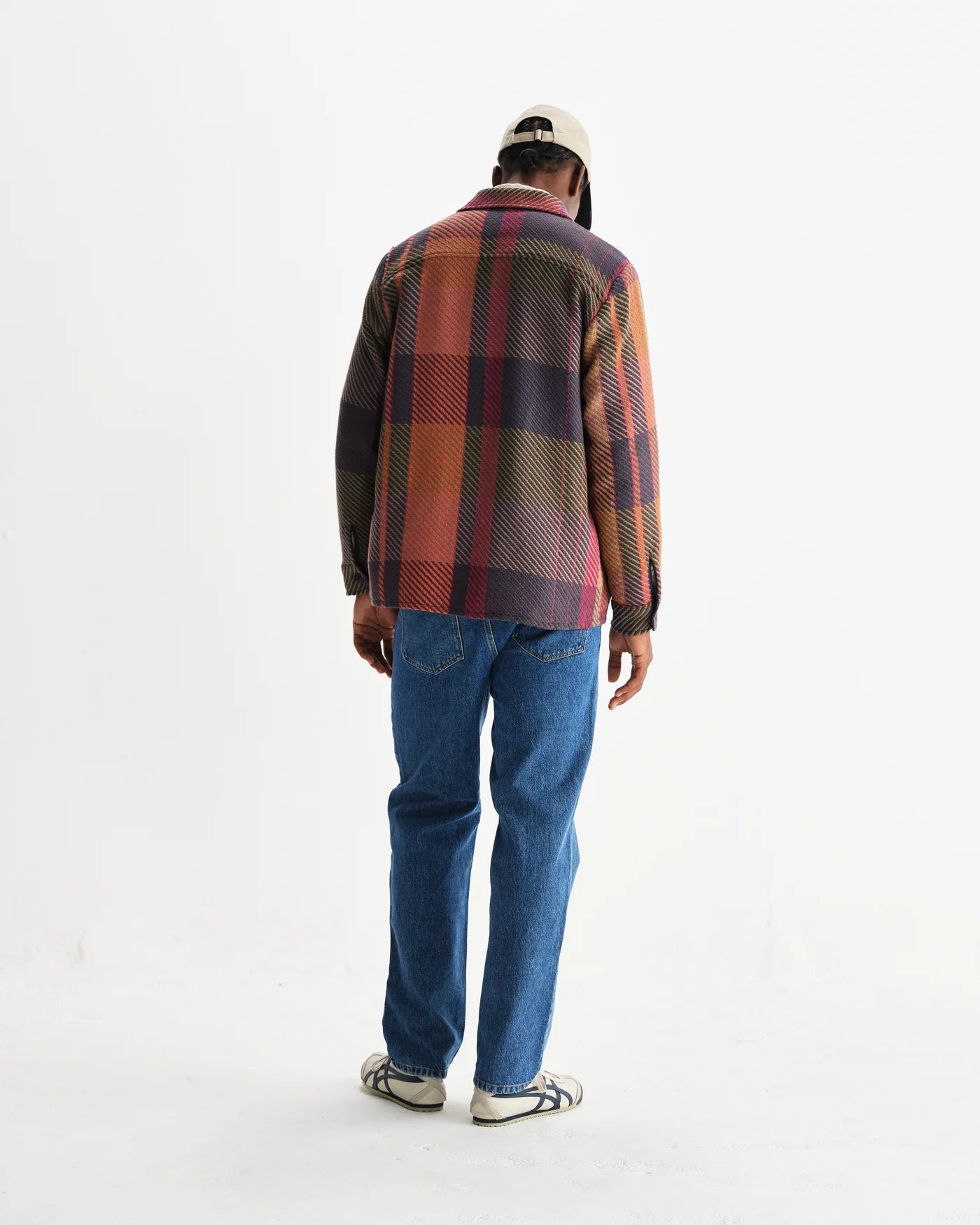 Wax London - Whiting Orange And Multicolour Tempo Check Overshirt
