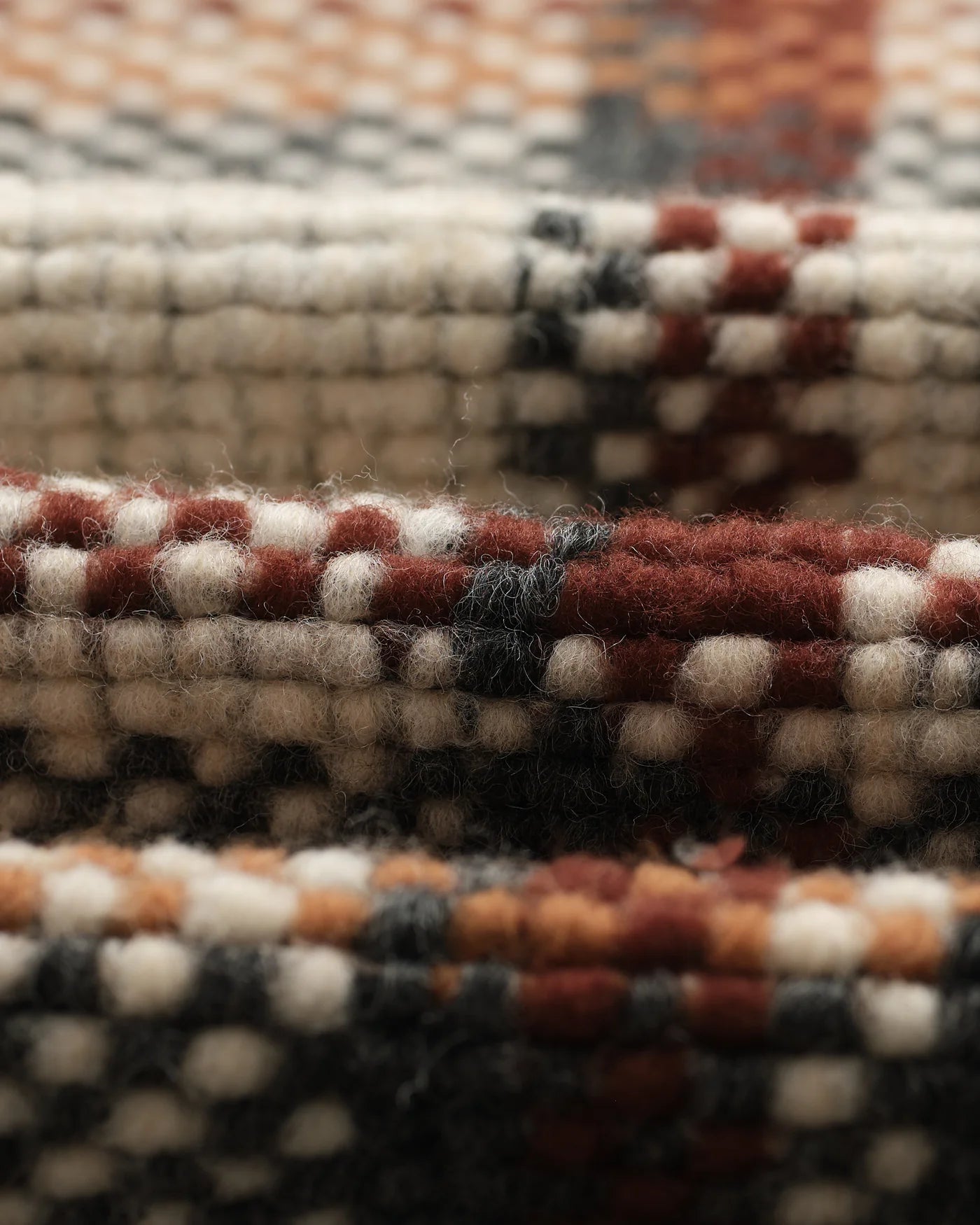 Wax London - Whiting Ecru And Multicolour Wool Bobble Overshirt