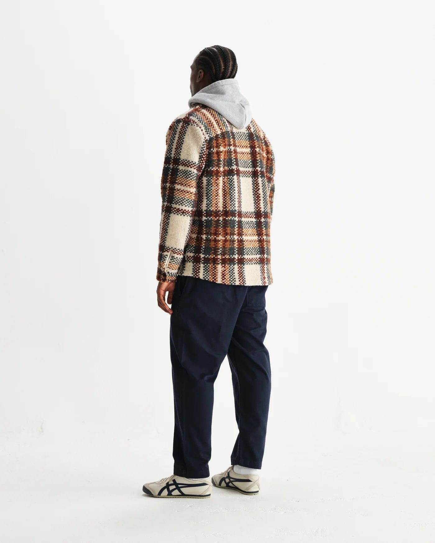 Wax London - Whiting Ecru And Multicolour Wool Bobble Overshirt