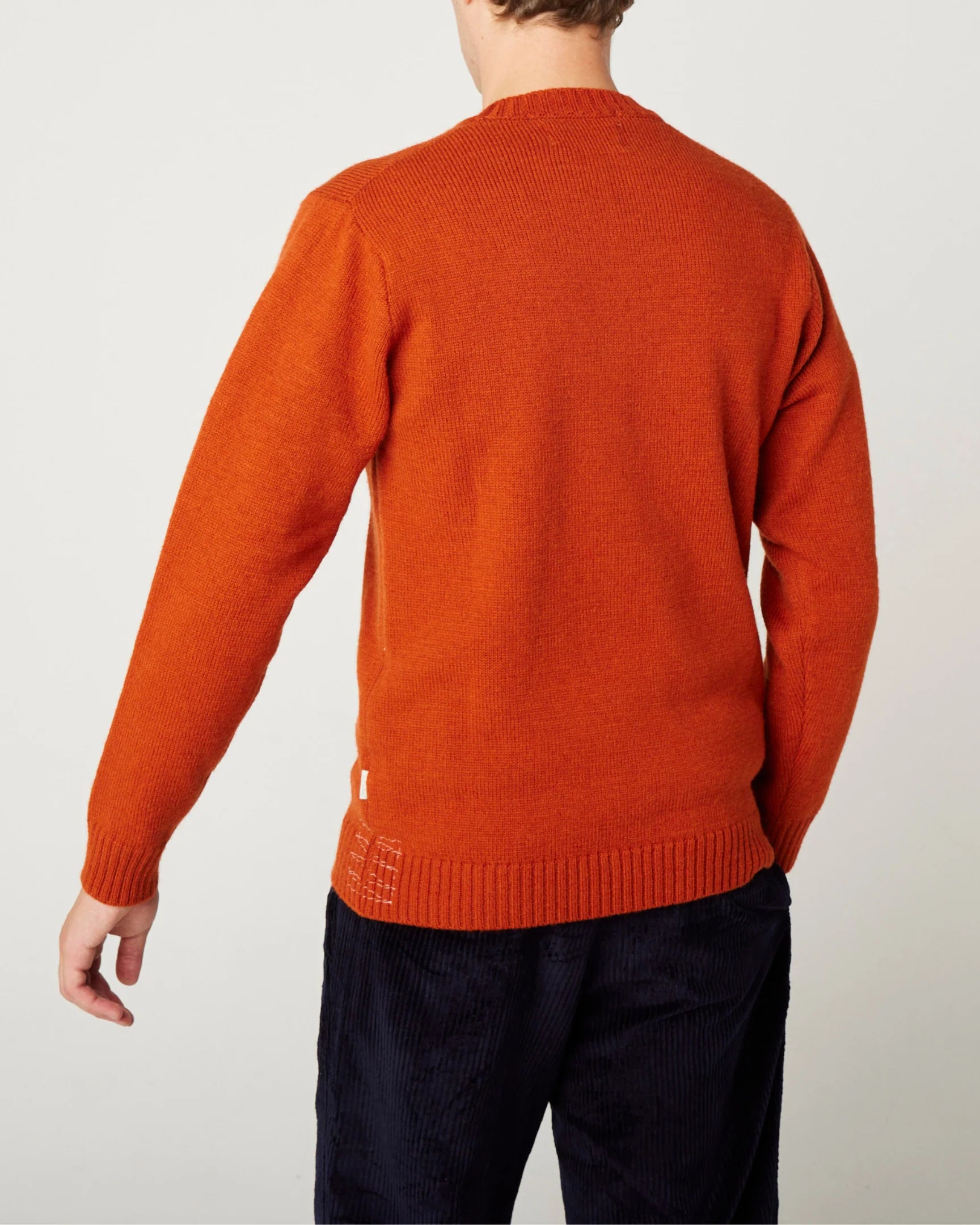 Peregrine - Makers Crew Jumper in Orange