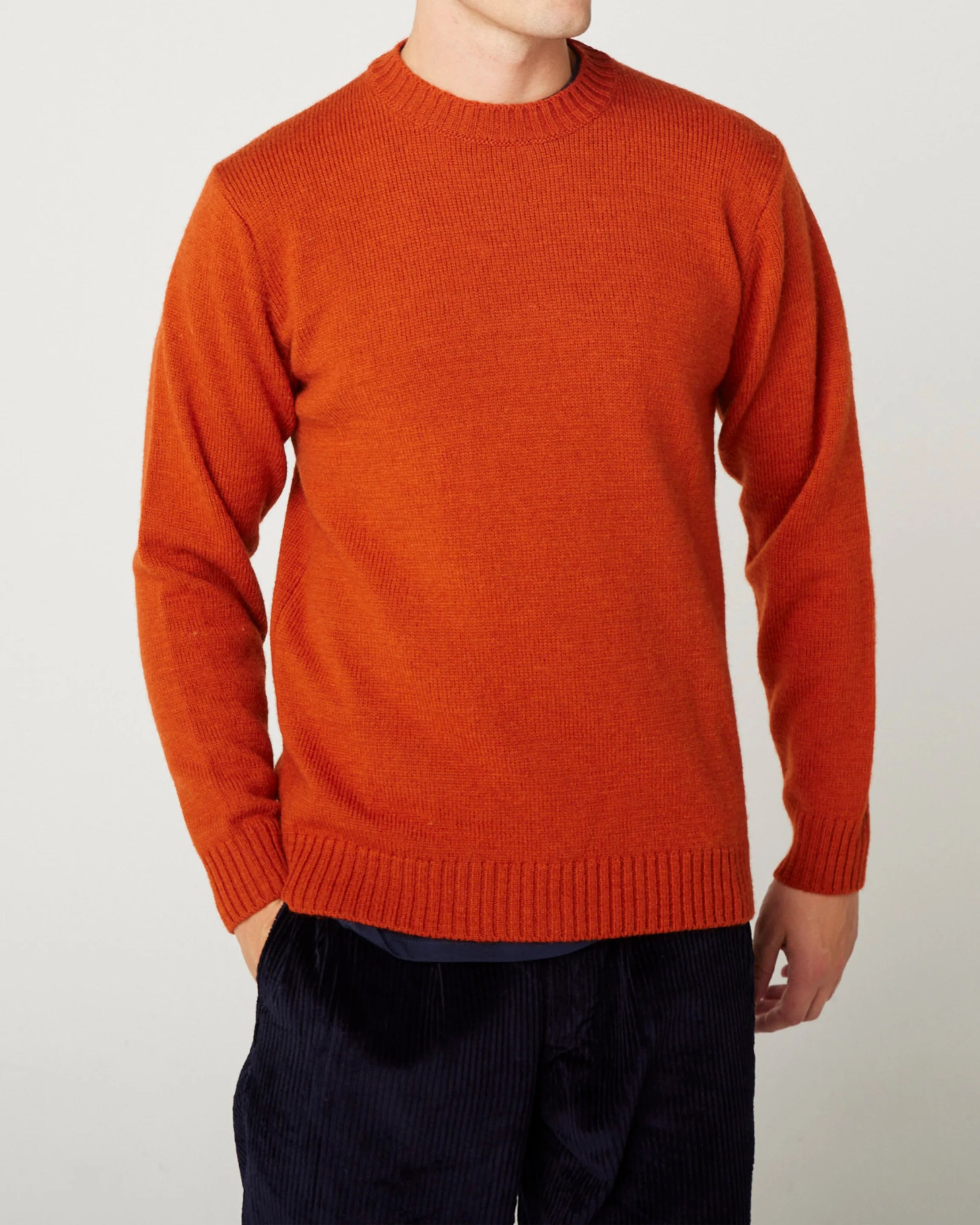 Peregrine - Makers Crew Jumper in Orange