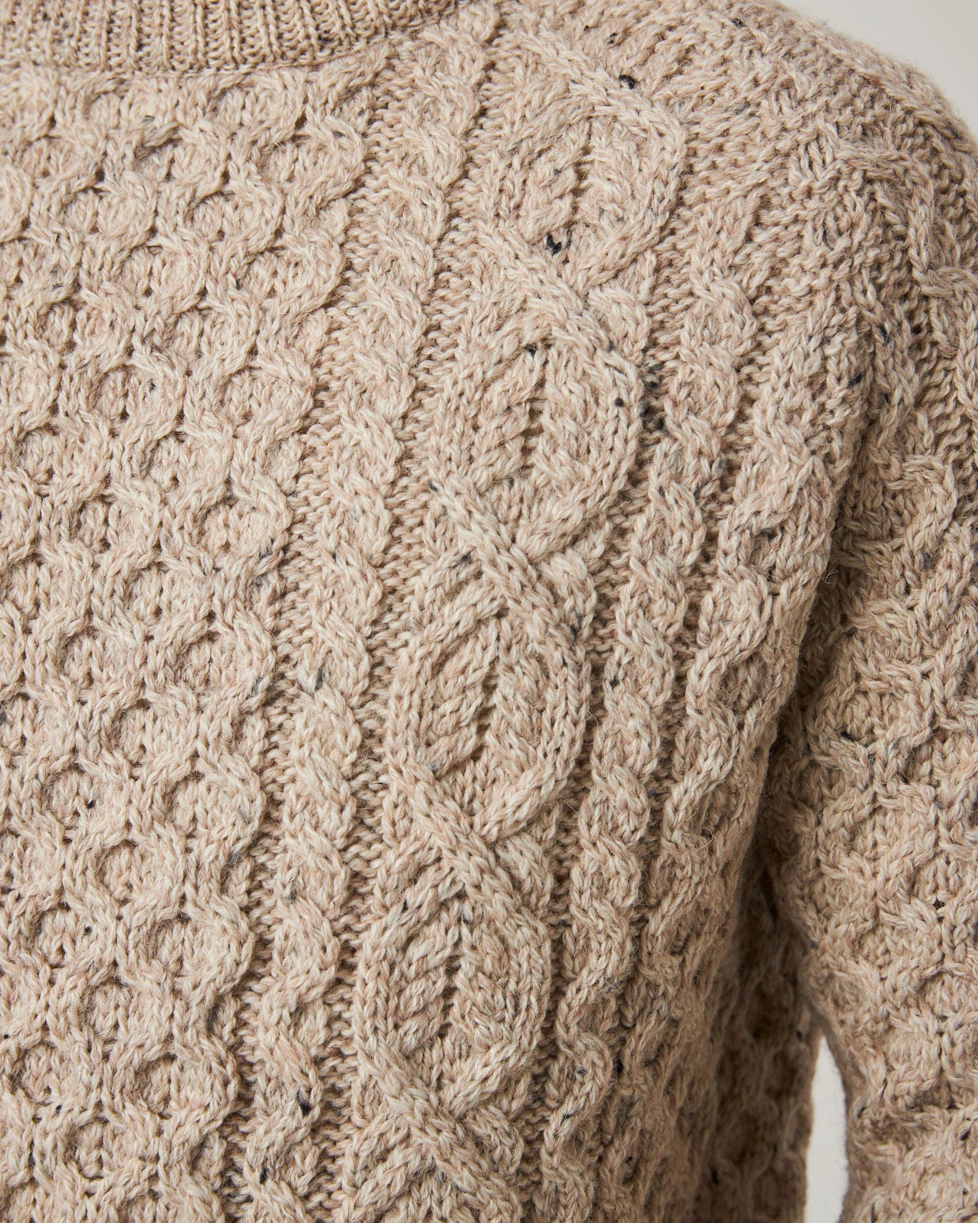 Peregrine - Hudson Aran Jumper in Skiddaw