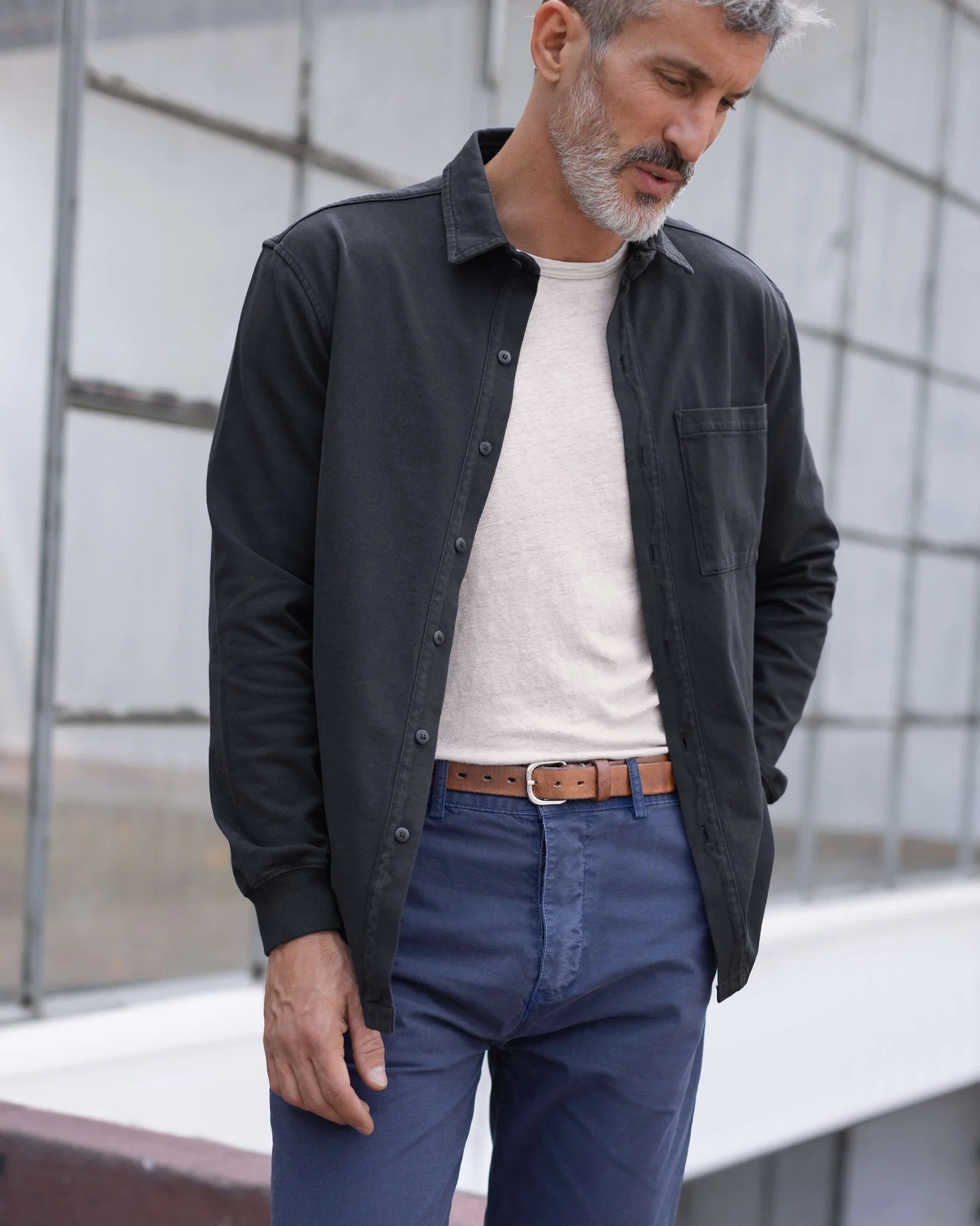 Alex Crane - Caza Knit Shirt in Night