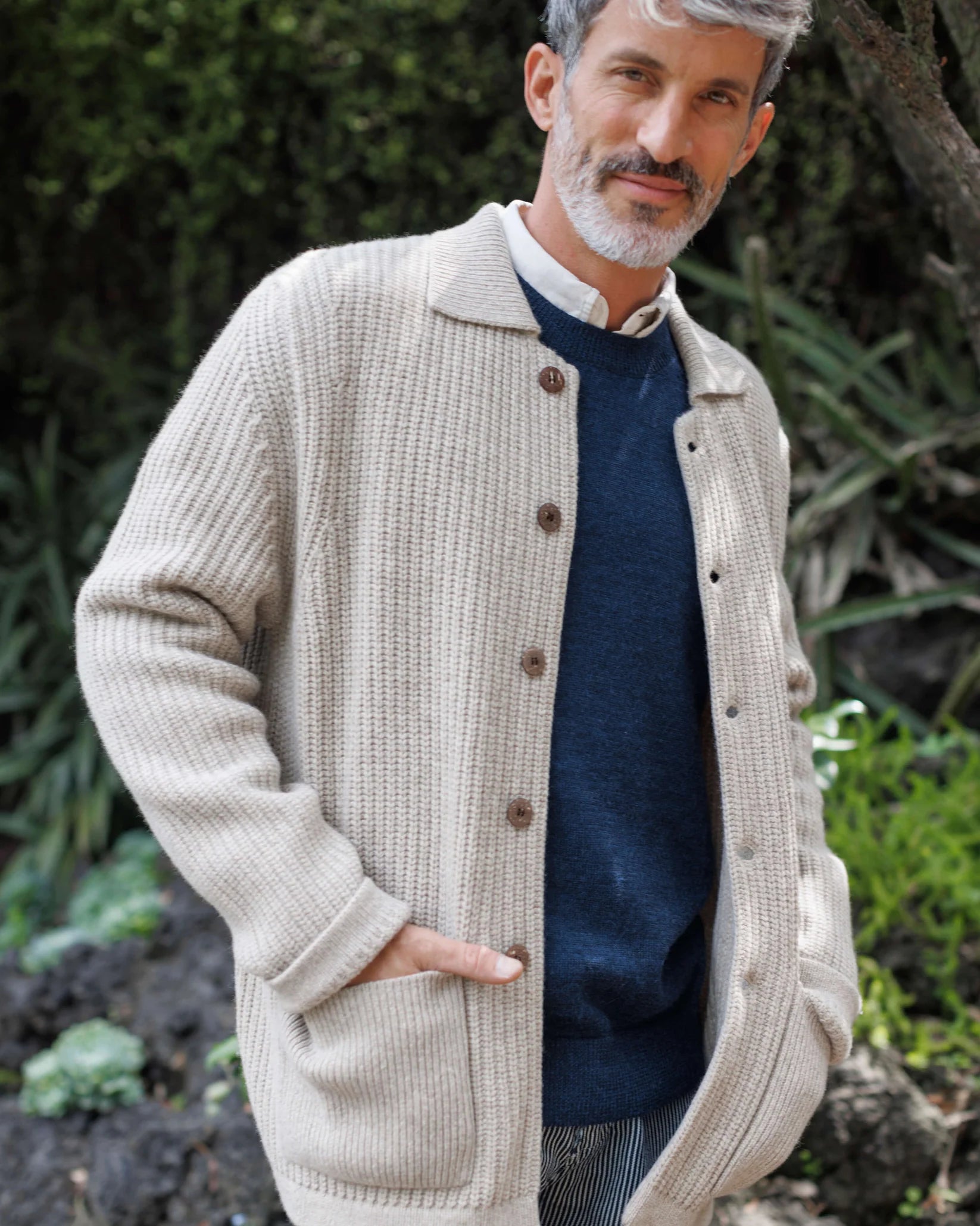 Alex Crane - Knit Kite Jacket in Bone