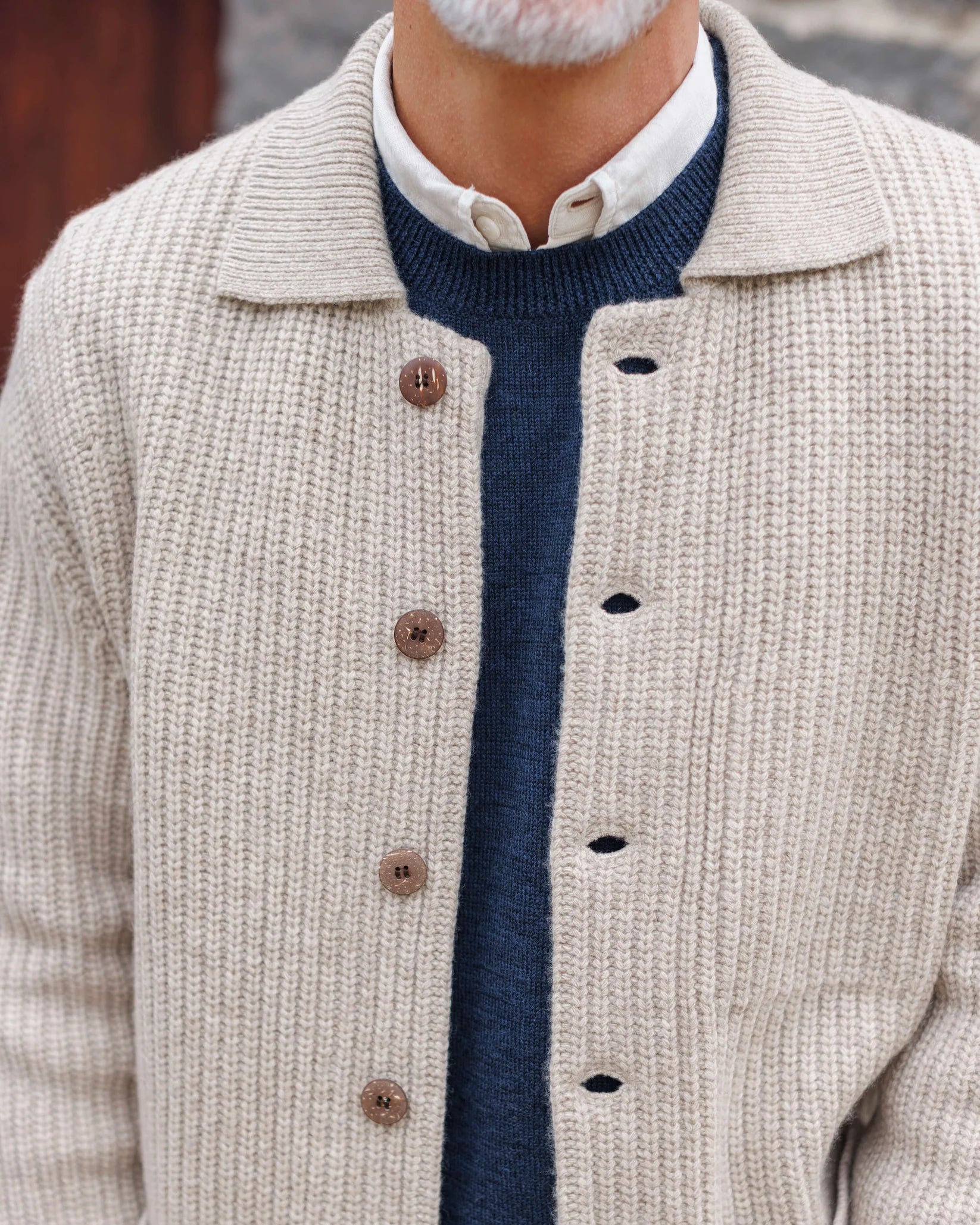 Alex Crane - Knit Kite Jacket in Bone