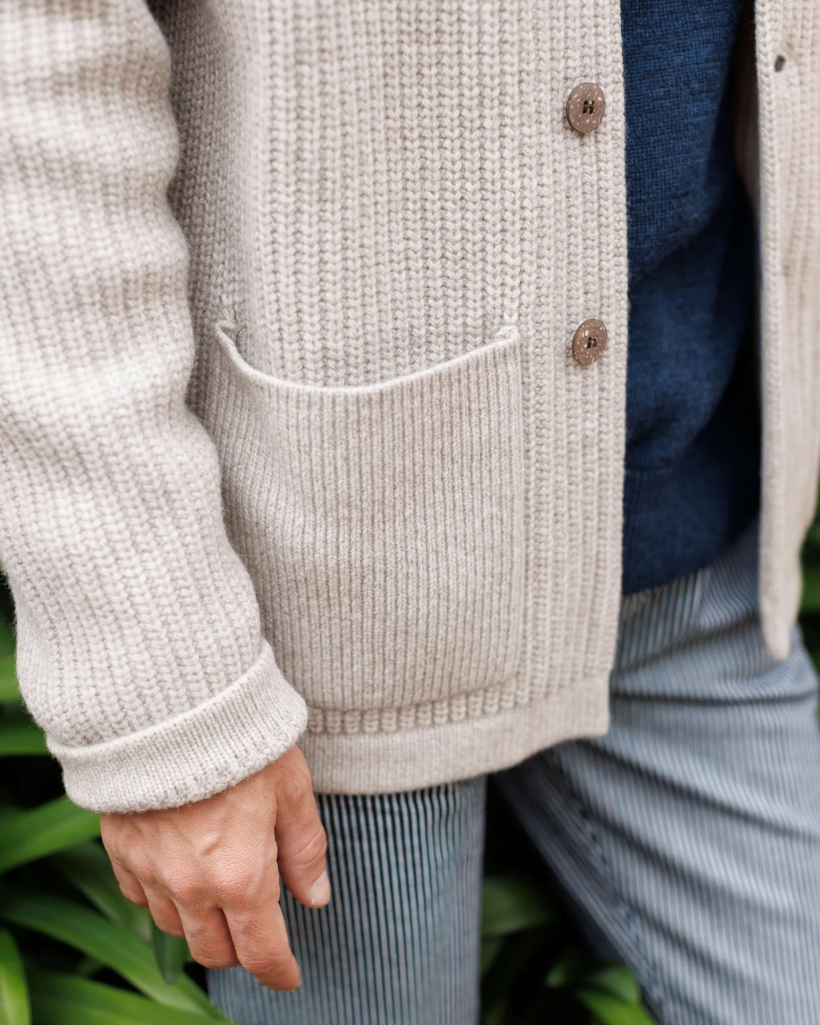 Alex Crane - Knit Kite Jacket in Bone