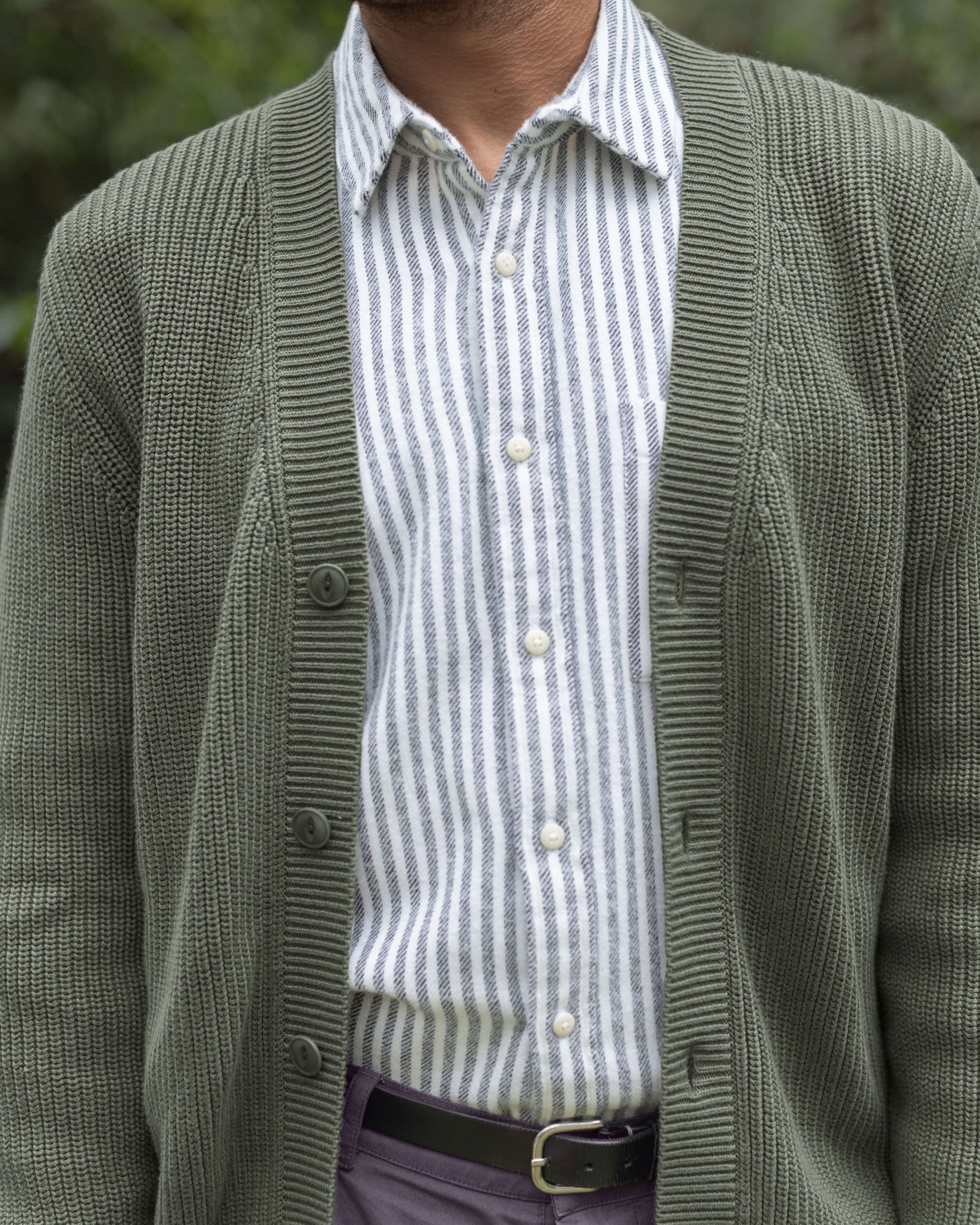 Alex Crane - Bay Cardigan in Pine