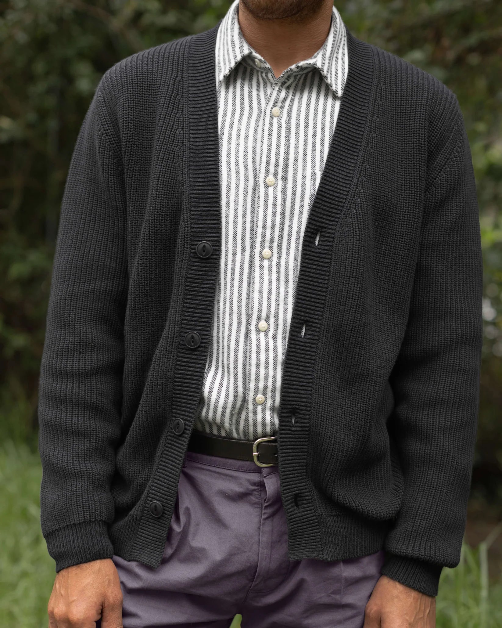 Alex Crane - Bay Cardigan in Ink