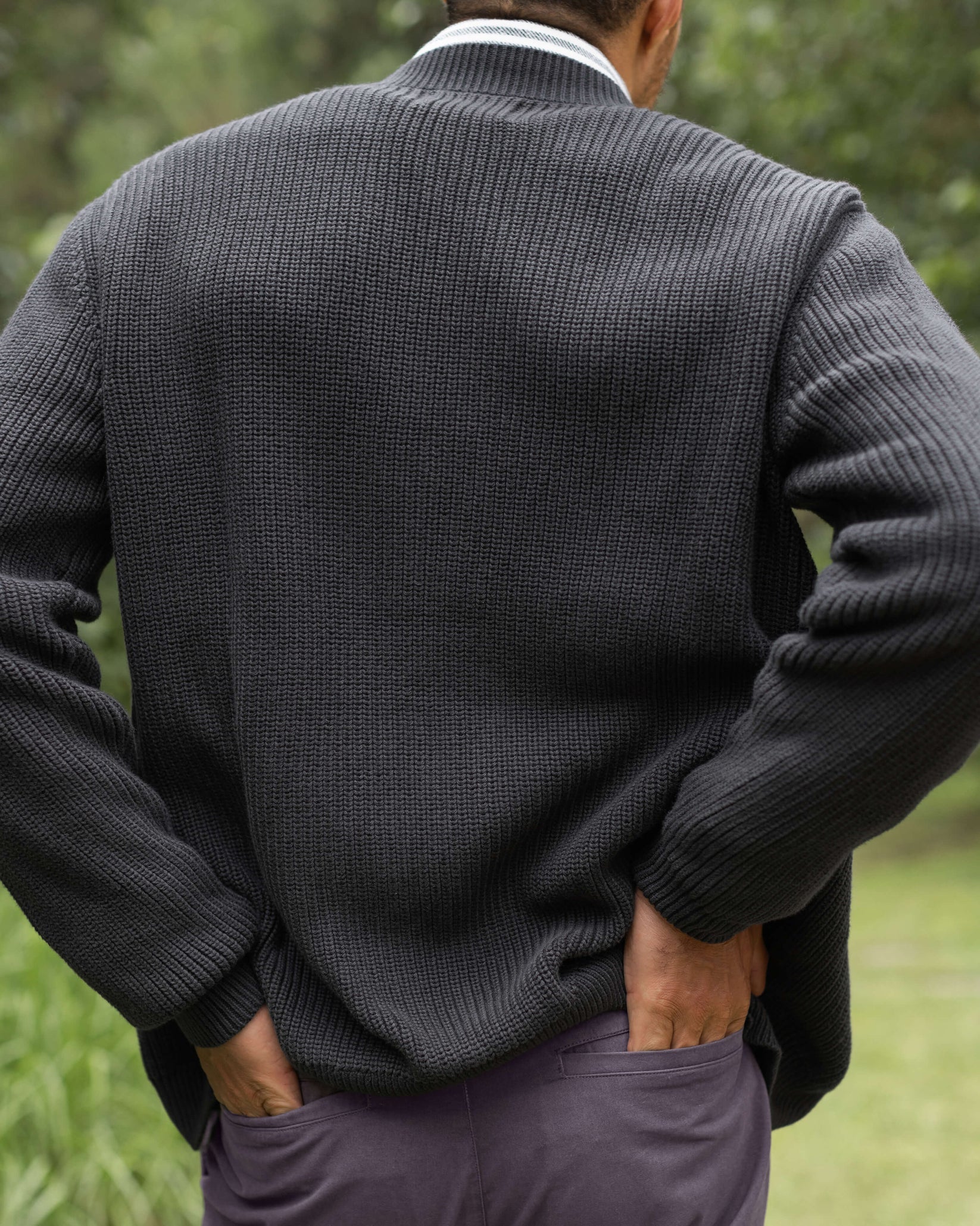 Alex Crane - Bay Cardigan in Ink