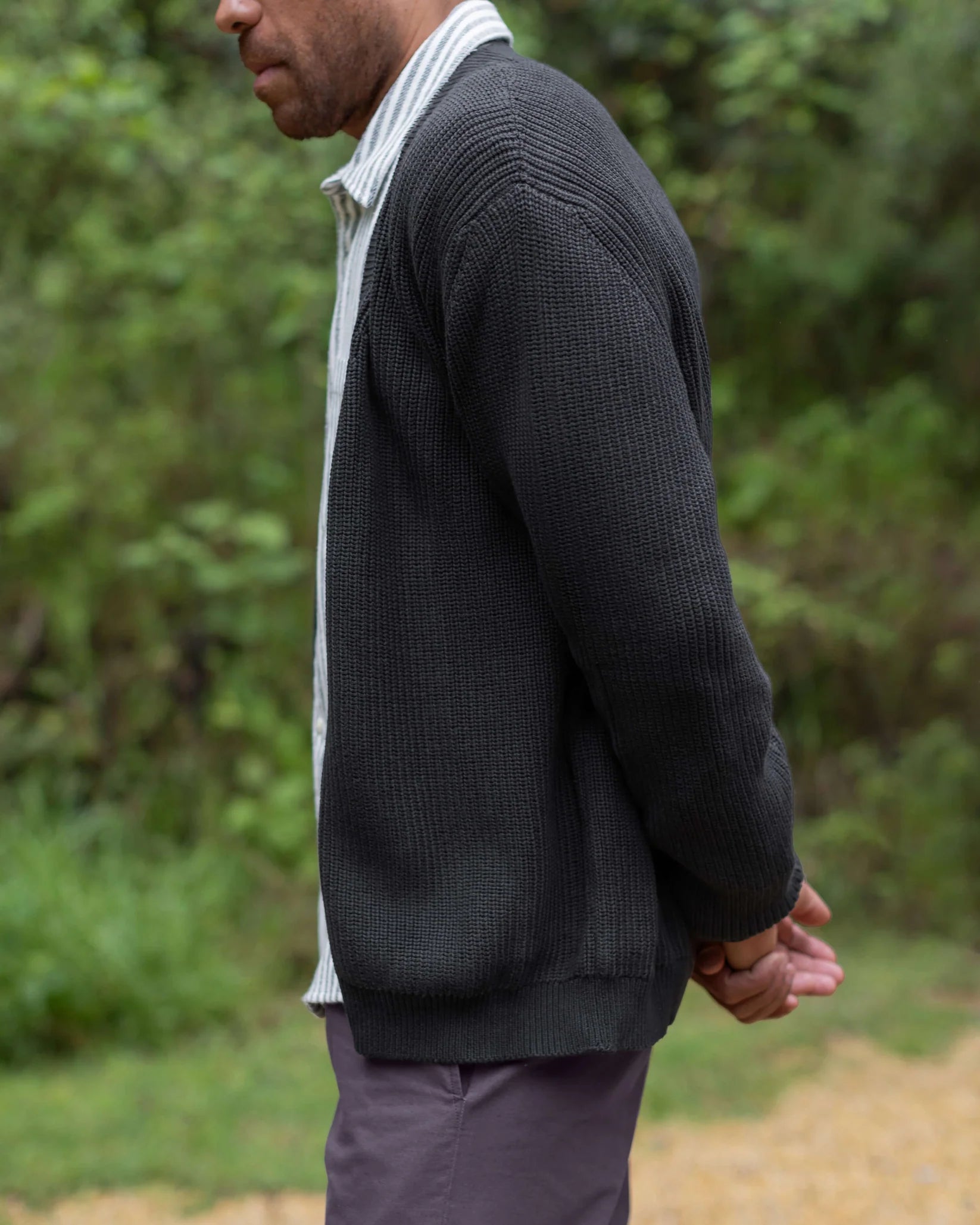 Alex Crane - Bay Cardigan in Ink