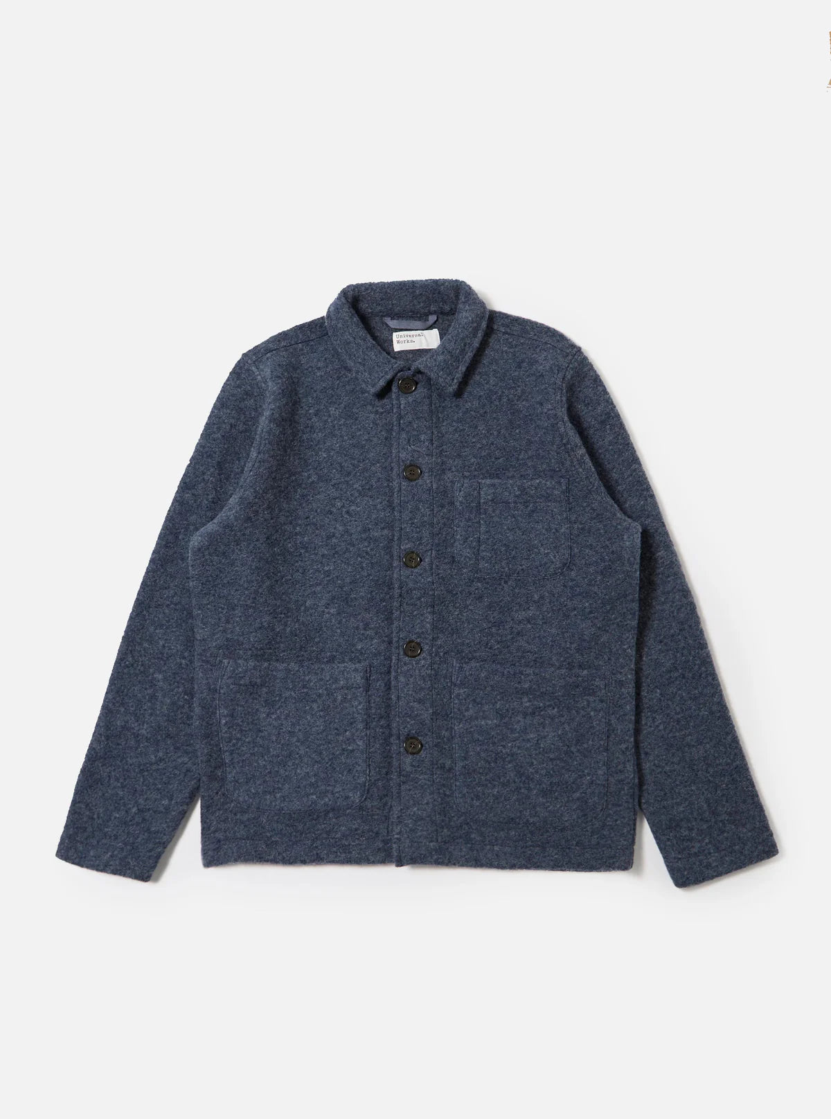 Universal Works - Wool Fleece Field Jacket in Slate Blue