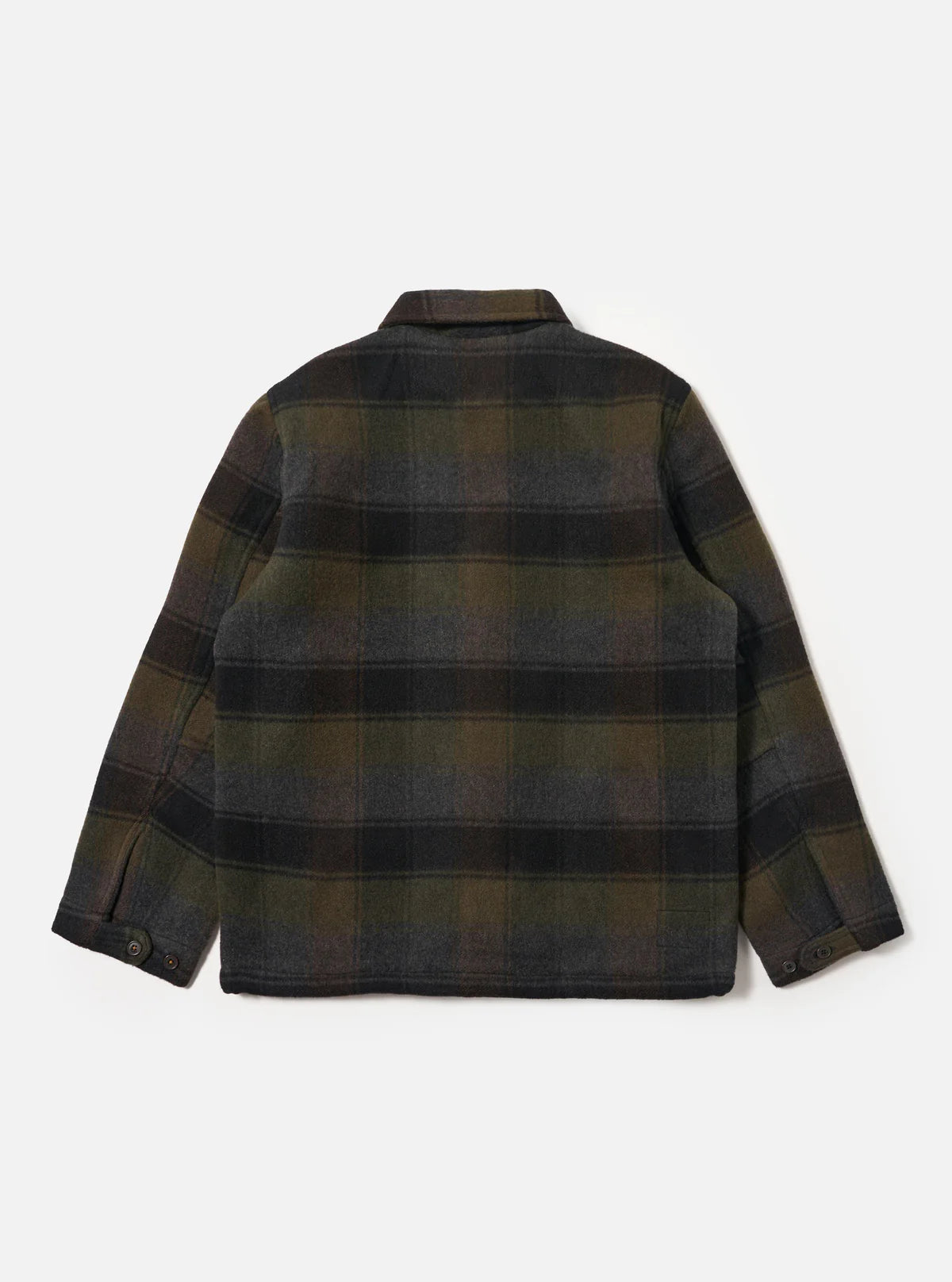 Universal Works - Berlin Wool Check Wayfarer Jacket in Black/Brown