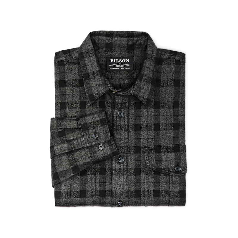 Filson- Alaskan Guide Shirt Heather Grey/Black Plaid