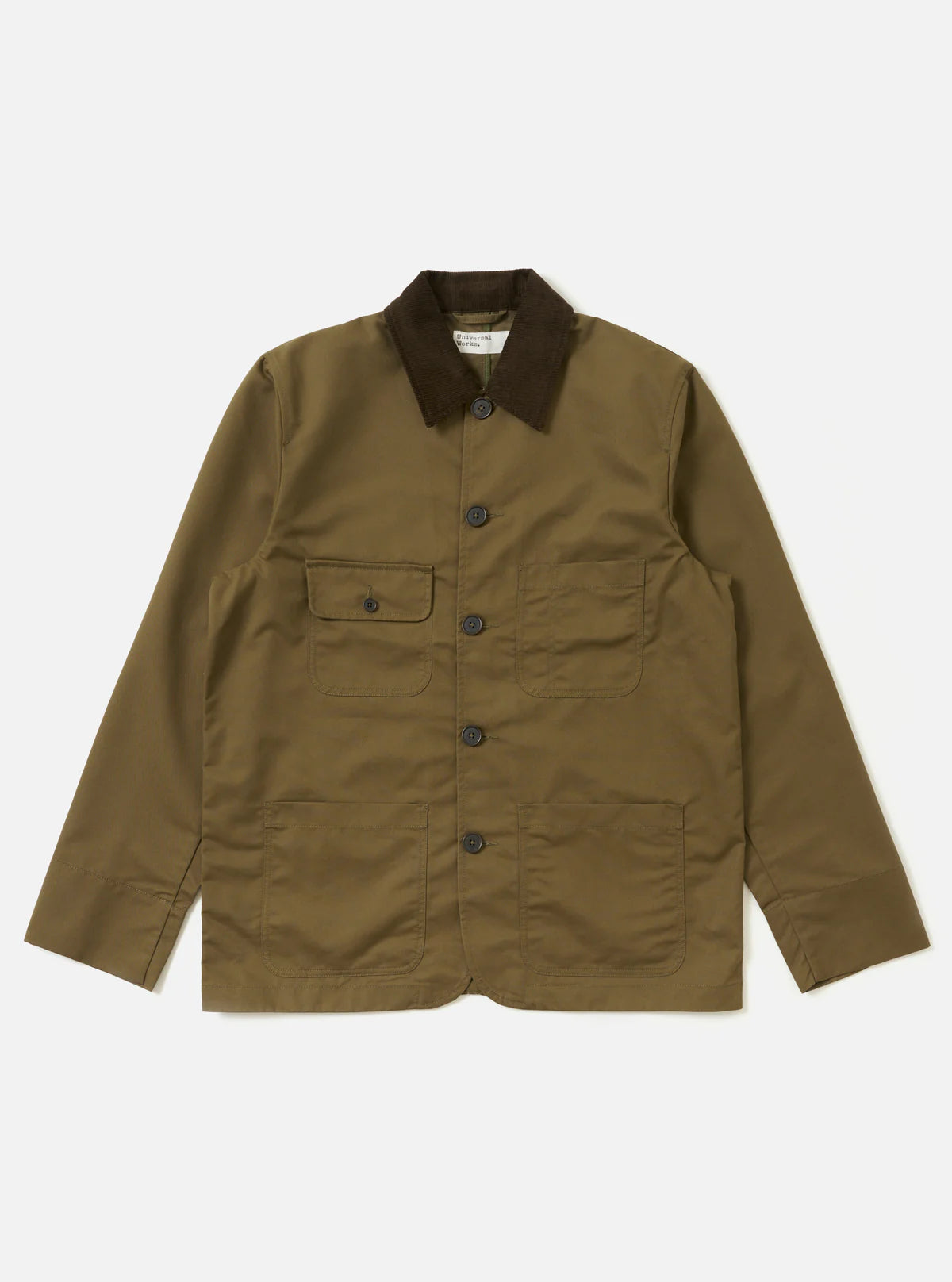 Universal Works - Brushed Polytech Merchant Jacket in Khaki