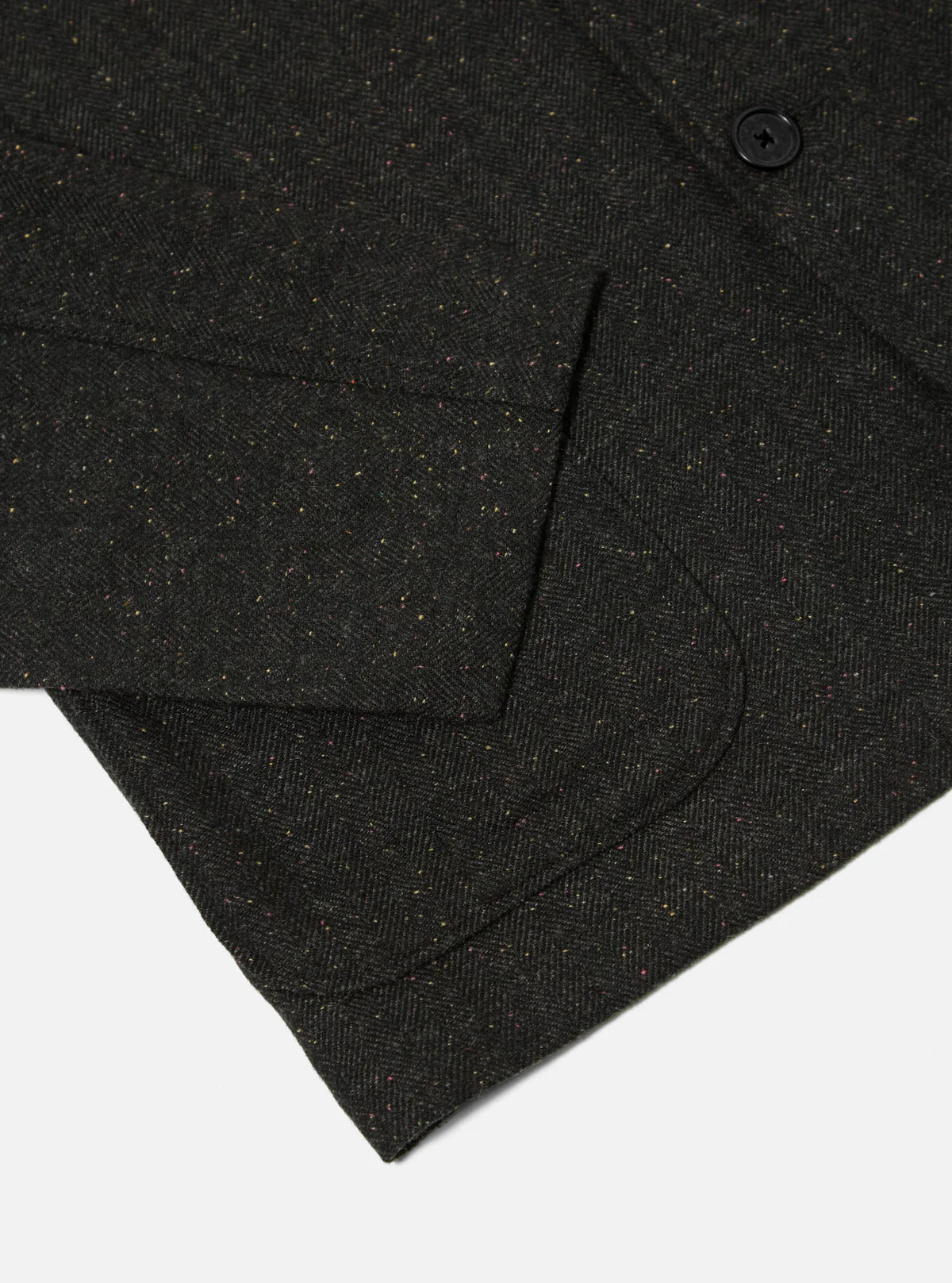 Universal Works - Tweed Three Button Jacket in Black Salt N Pepper