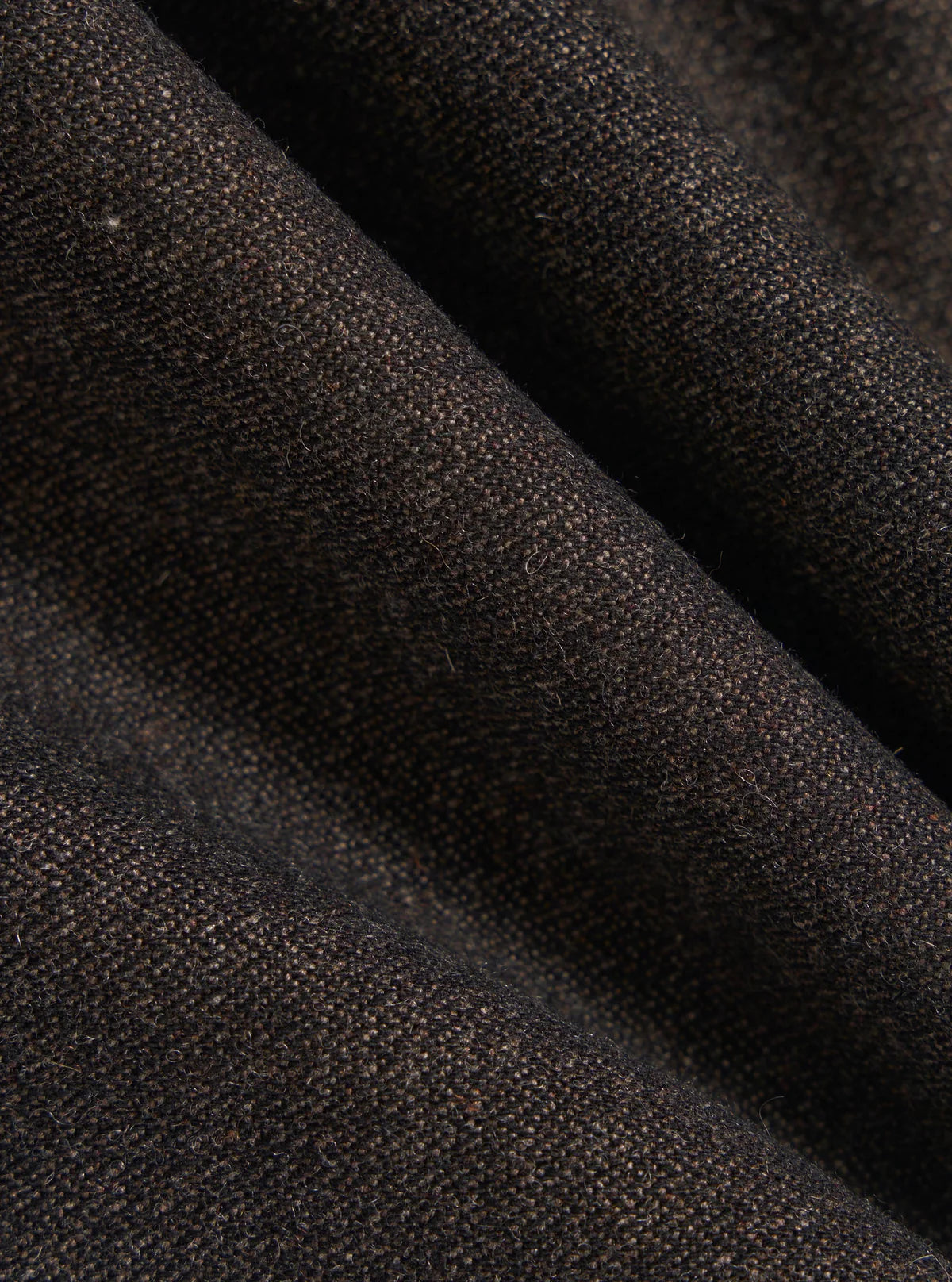 Universal Works - Pleated Track Pant in Brown Upcycled Italian Tweed