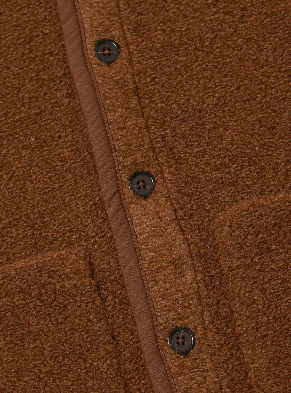 Universal Works - Lancaster Gilet in Cumin Alvar Fleece