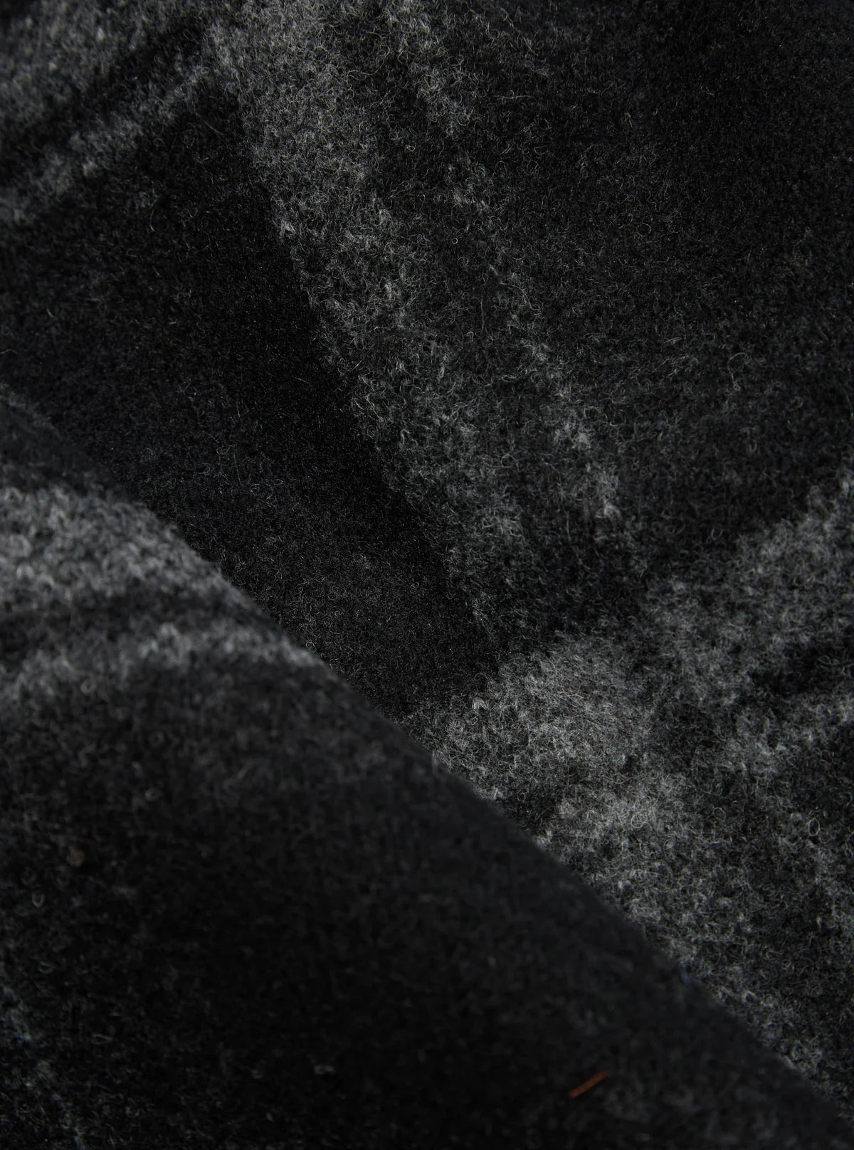 Universal Works - Button Front Bomber in Grey Moh Check Fleece