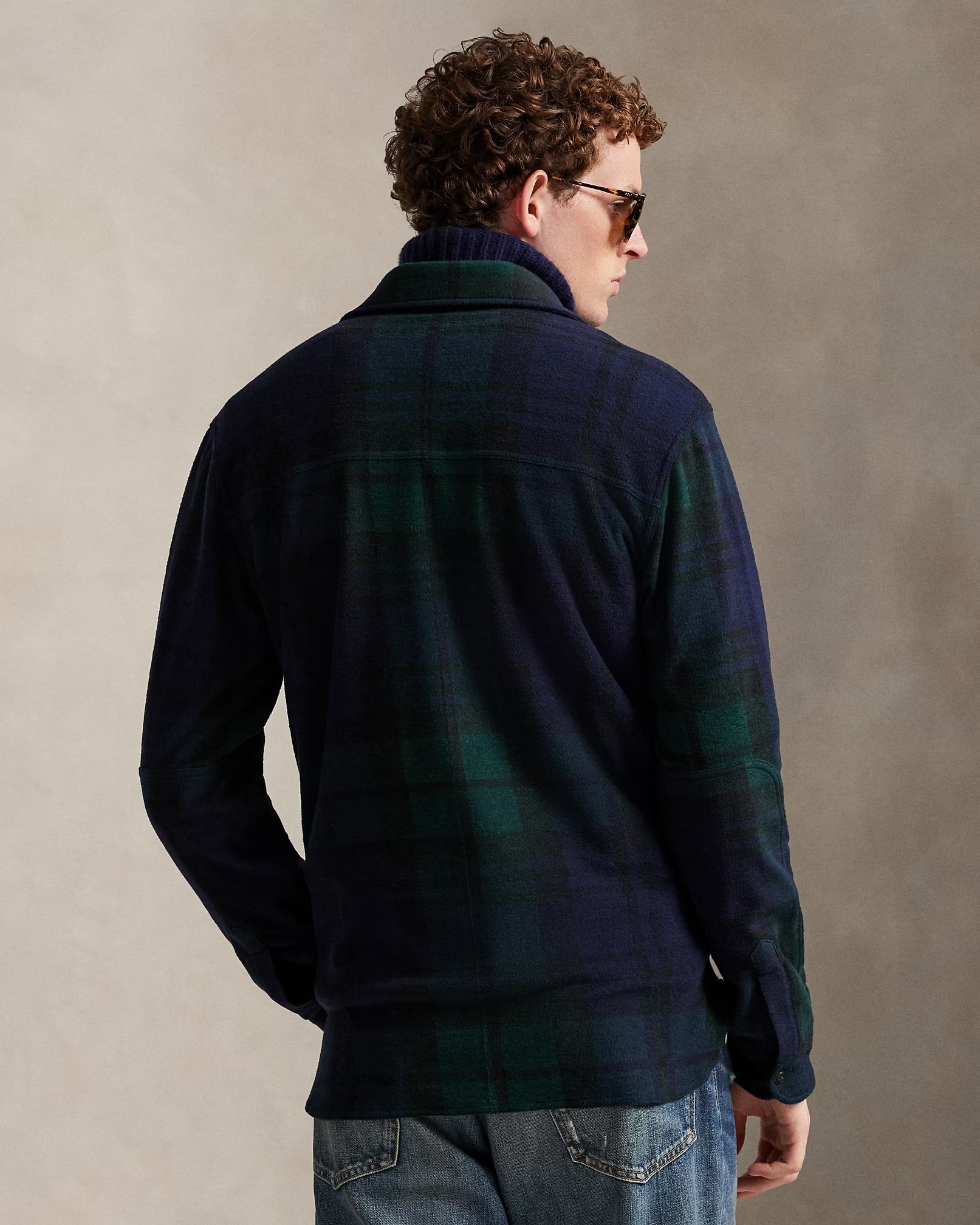Polo Ralph Lauren - Knit Flannel Overshirt in Blackwatch Plaid