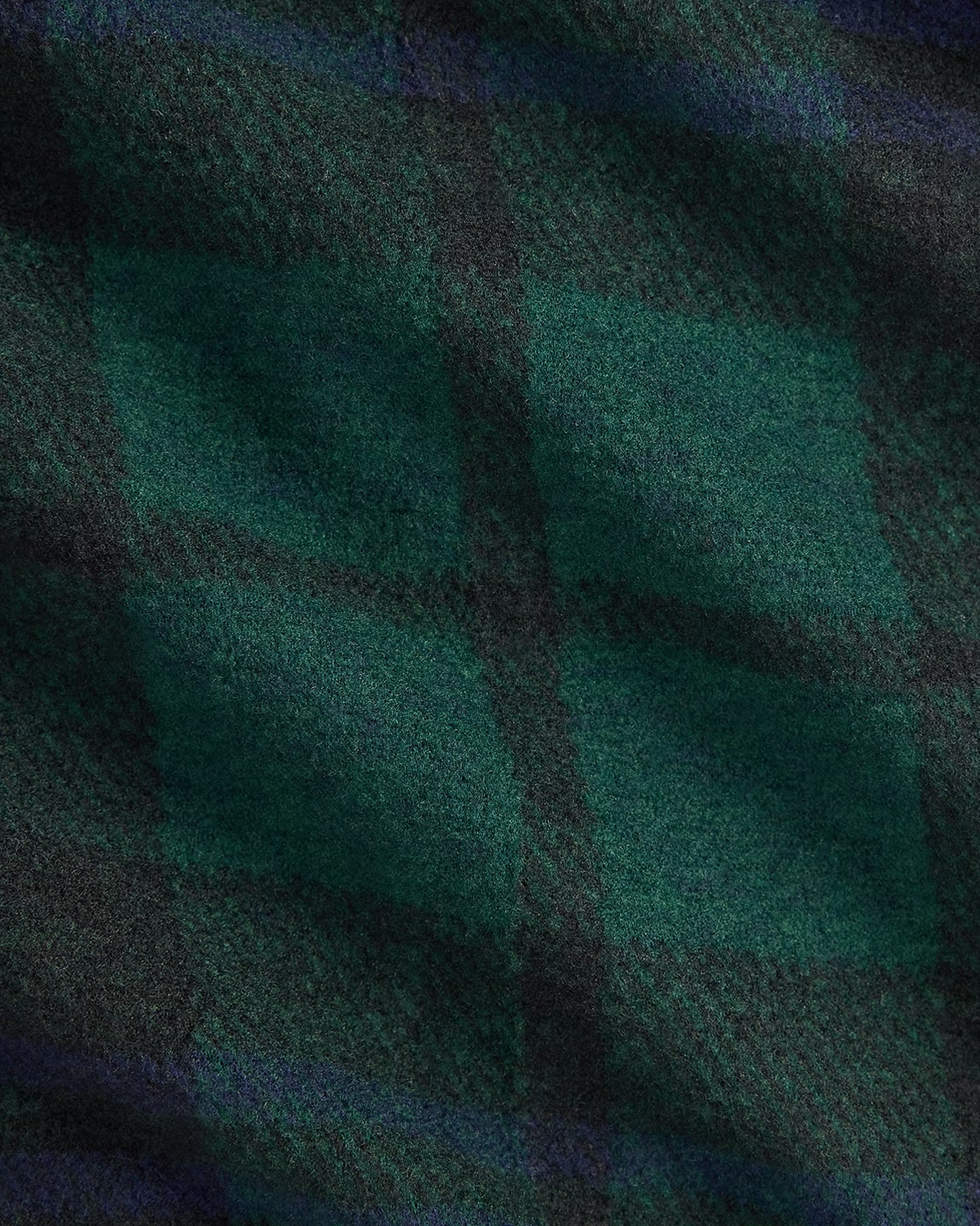 Polo Ralph Lauren - Knit Flannel Overshirt in Blackwatch Plaid