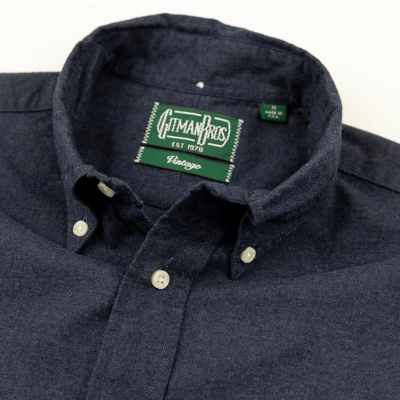 Gitman Vintage- Navy Classic Flannel