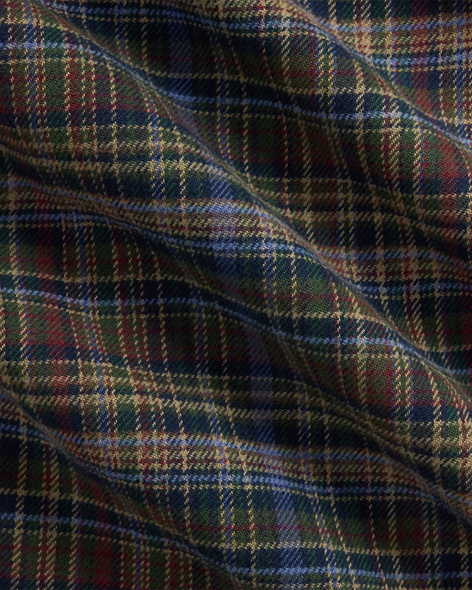 Polo Ralph Lauren - Classic Fit Plaid Brushed Flannel Shirt in Pine/Navy