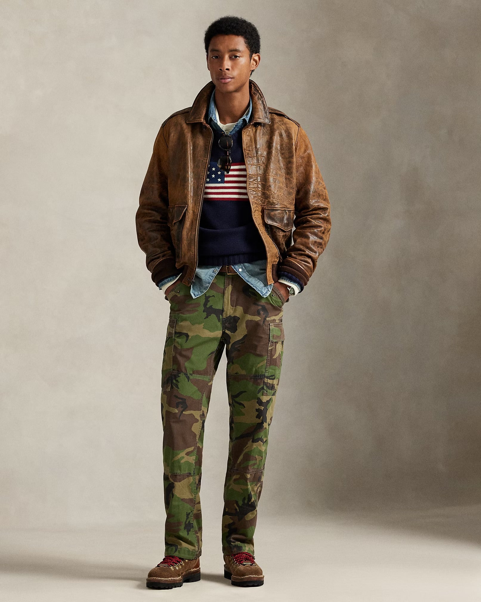 Polo Ralph Lauren - Classic Fit Cargo Pant in Camo Canvas