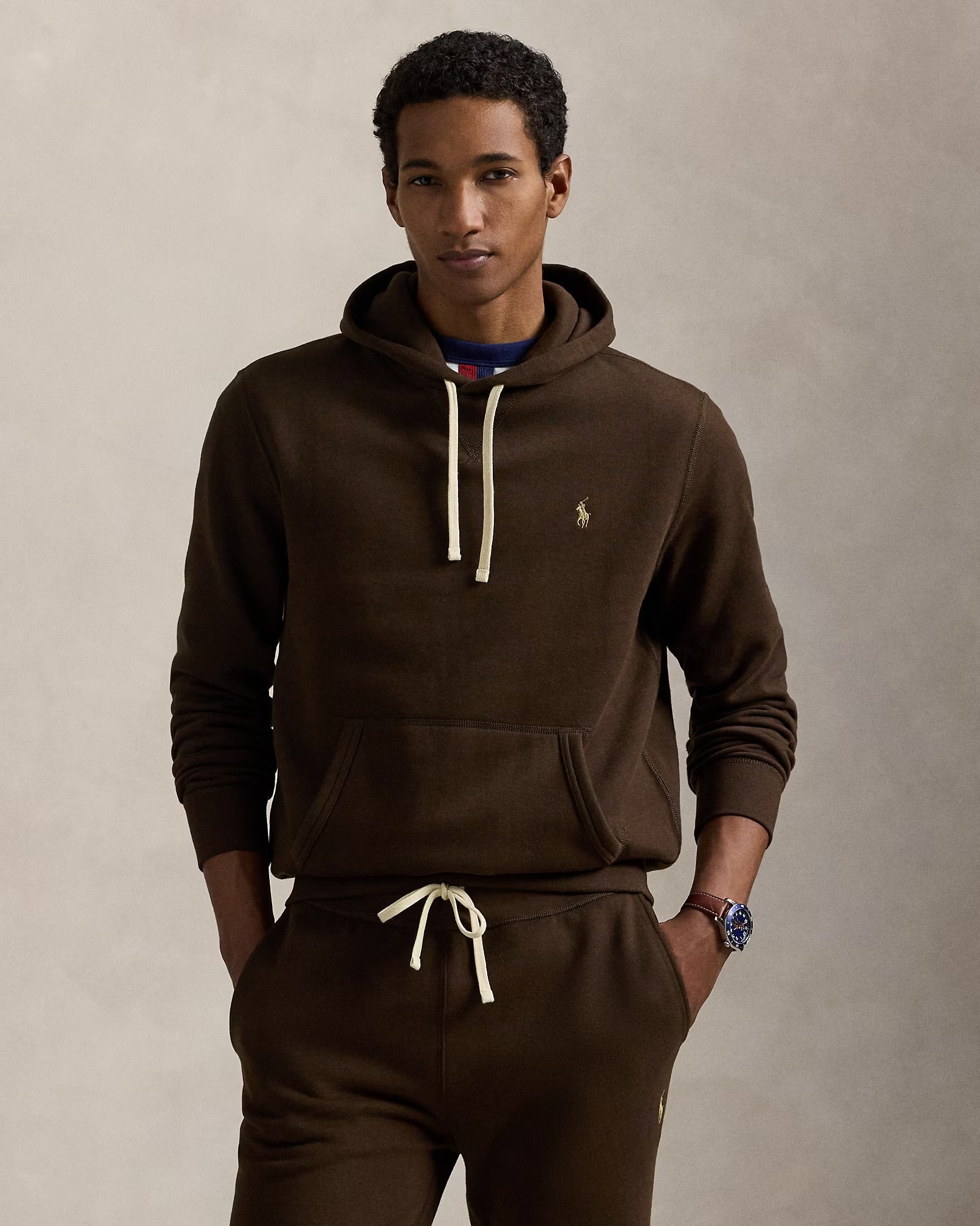 Polo Ralph Lauren - The RL Fleece Hoodie in Nutmeg Brown