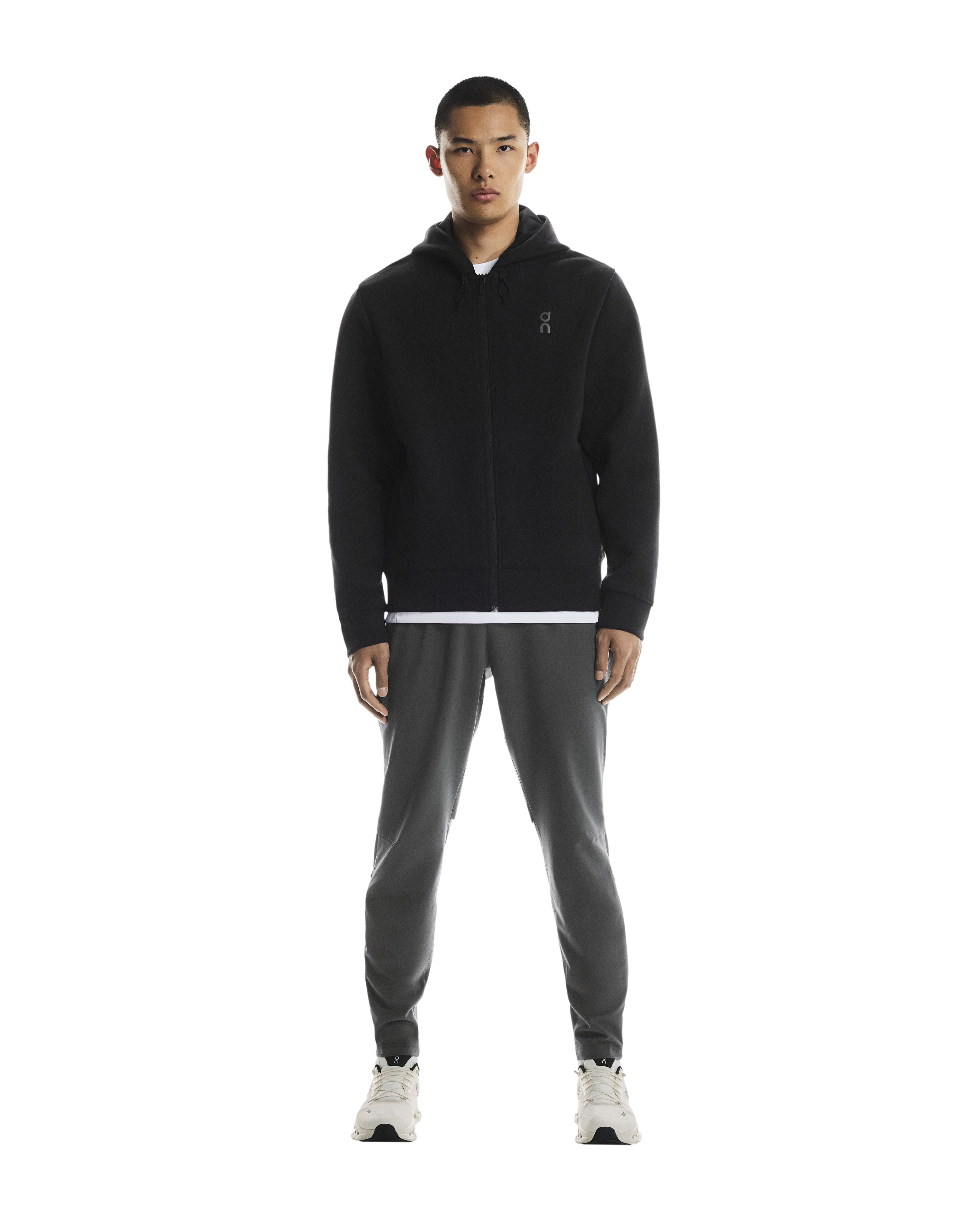 ON Running - Focus Tech Zip Hoodie in Black