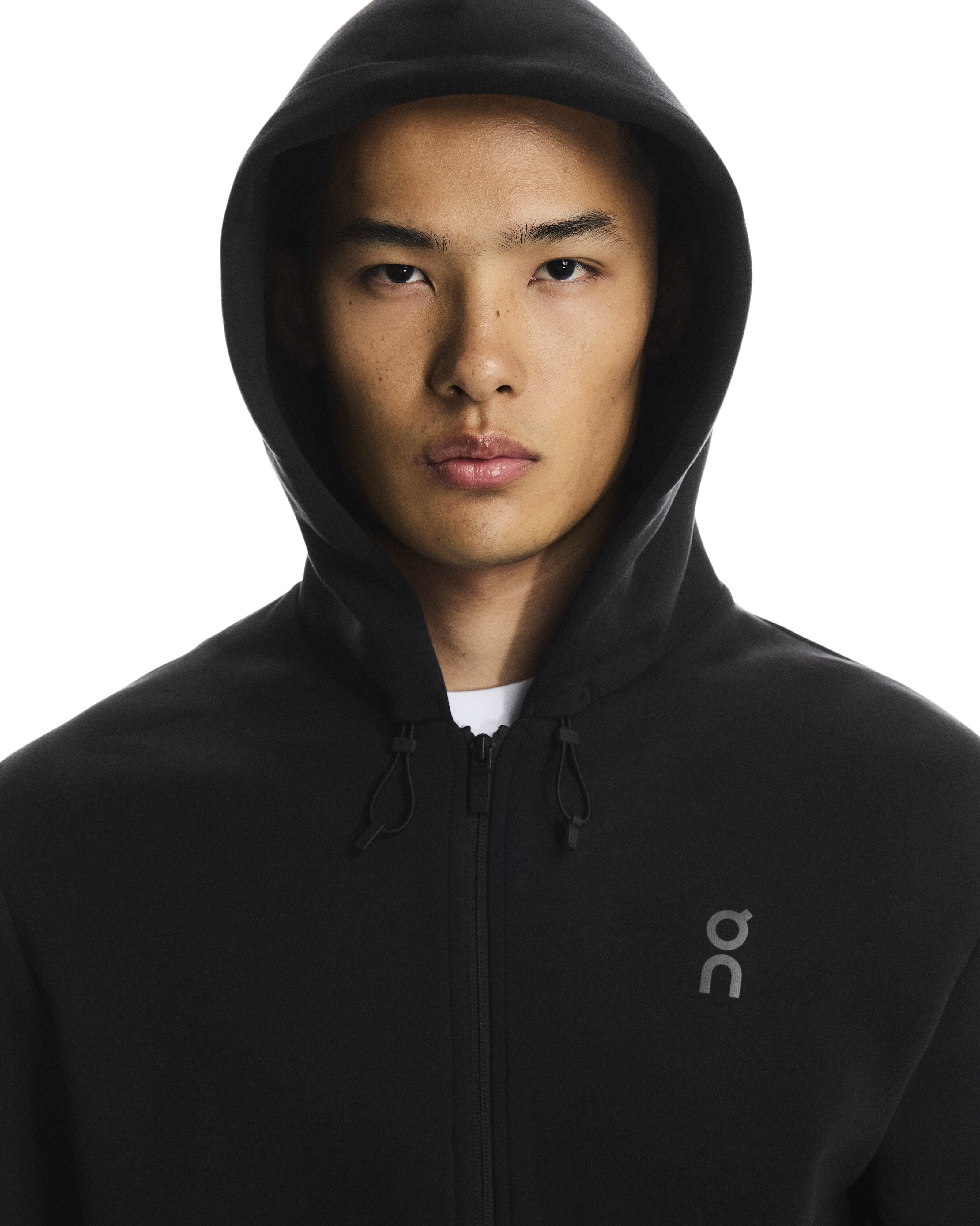 ON Running - Focus Tech Zip Hoodie in Black