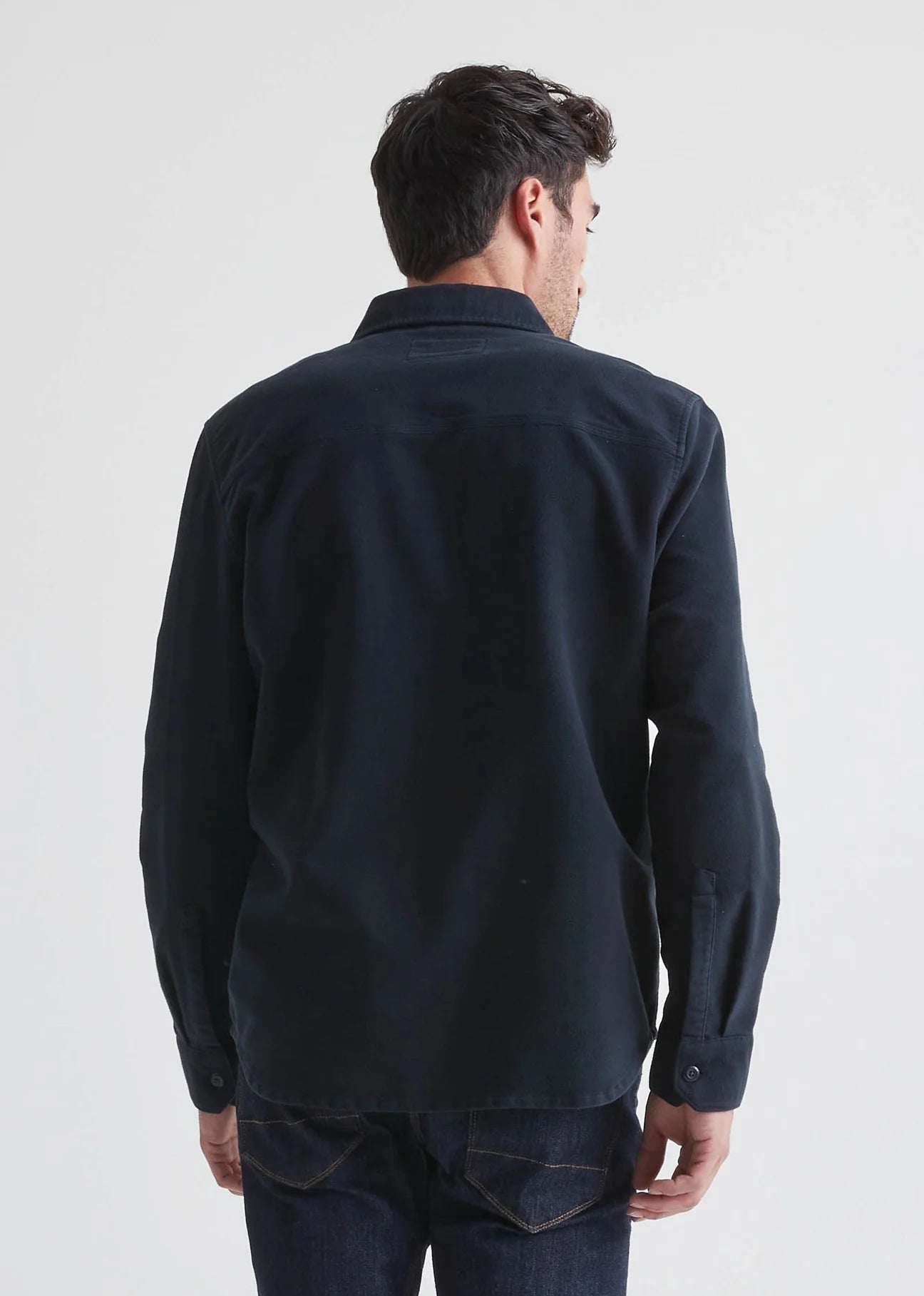 DUER - Relaxed Moleskin Button Up: Navy