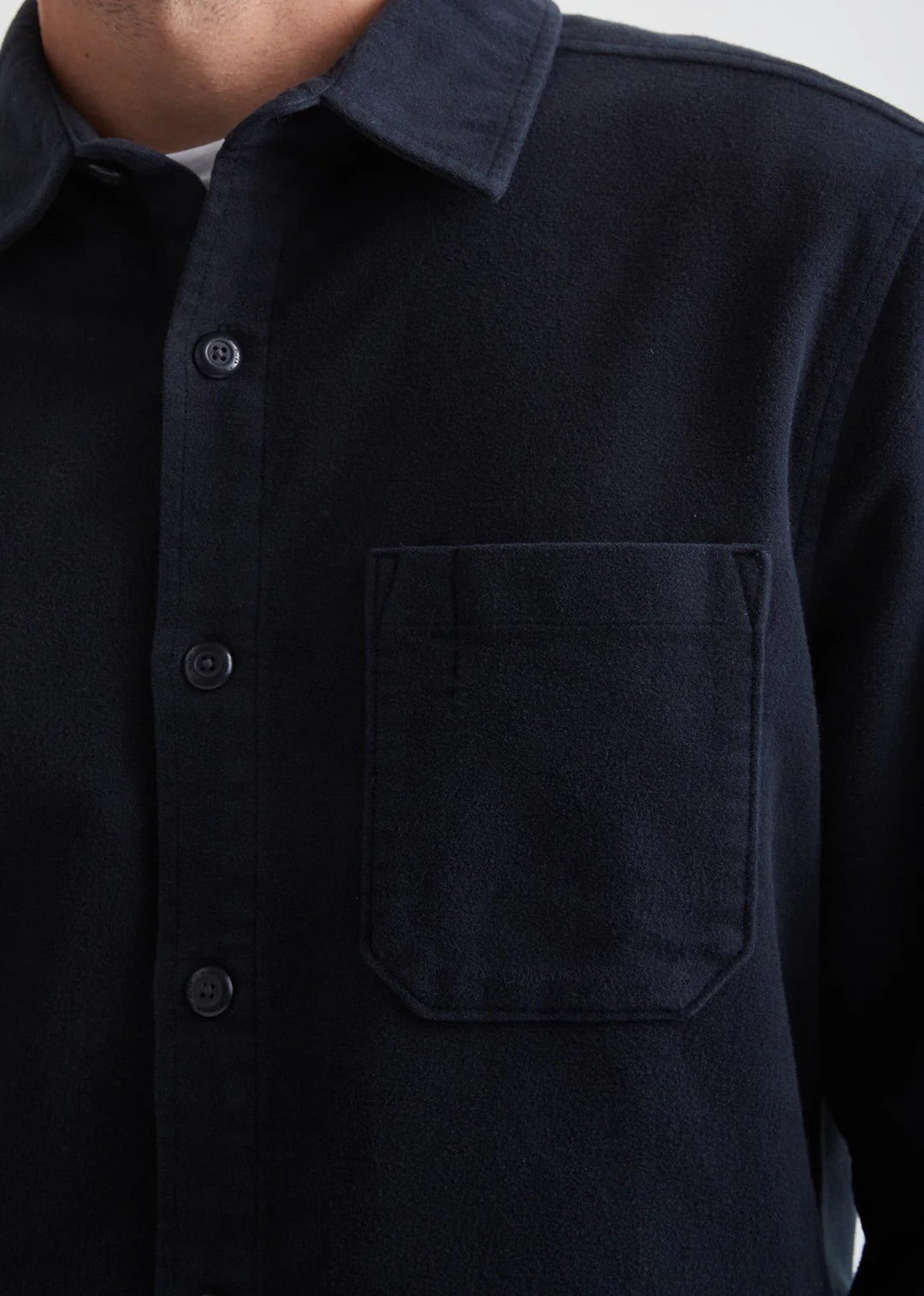 DUER - Relaxed Moleskin Button Up: Navy