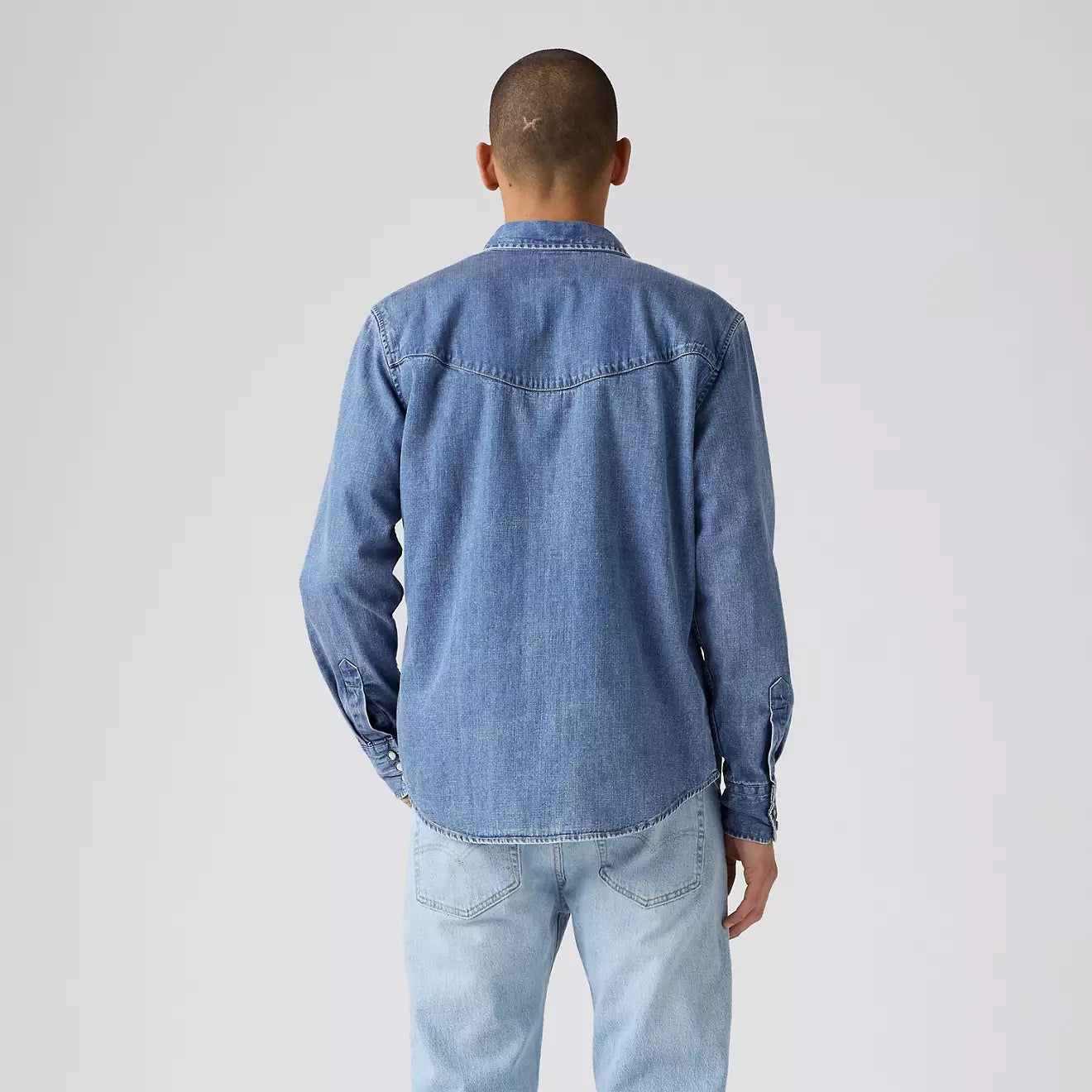 Levi’s - Smiley Western Shirt in Medium Indigo