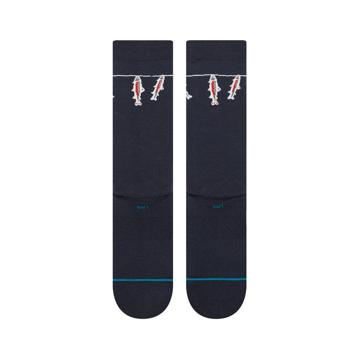 Stance - Gone Fishin Crew Sock in Navy