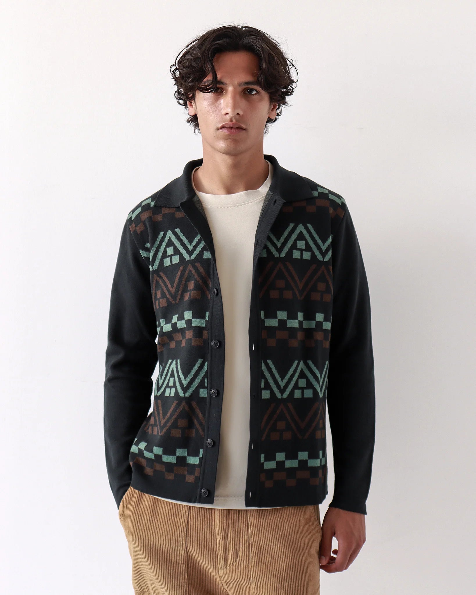 Far Afield- Black Peysa Stripe