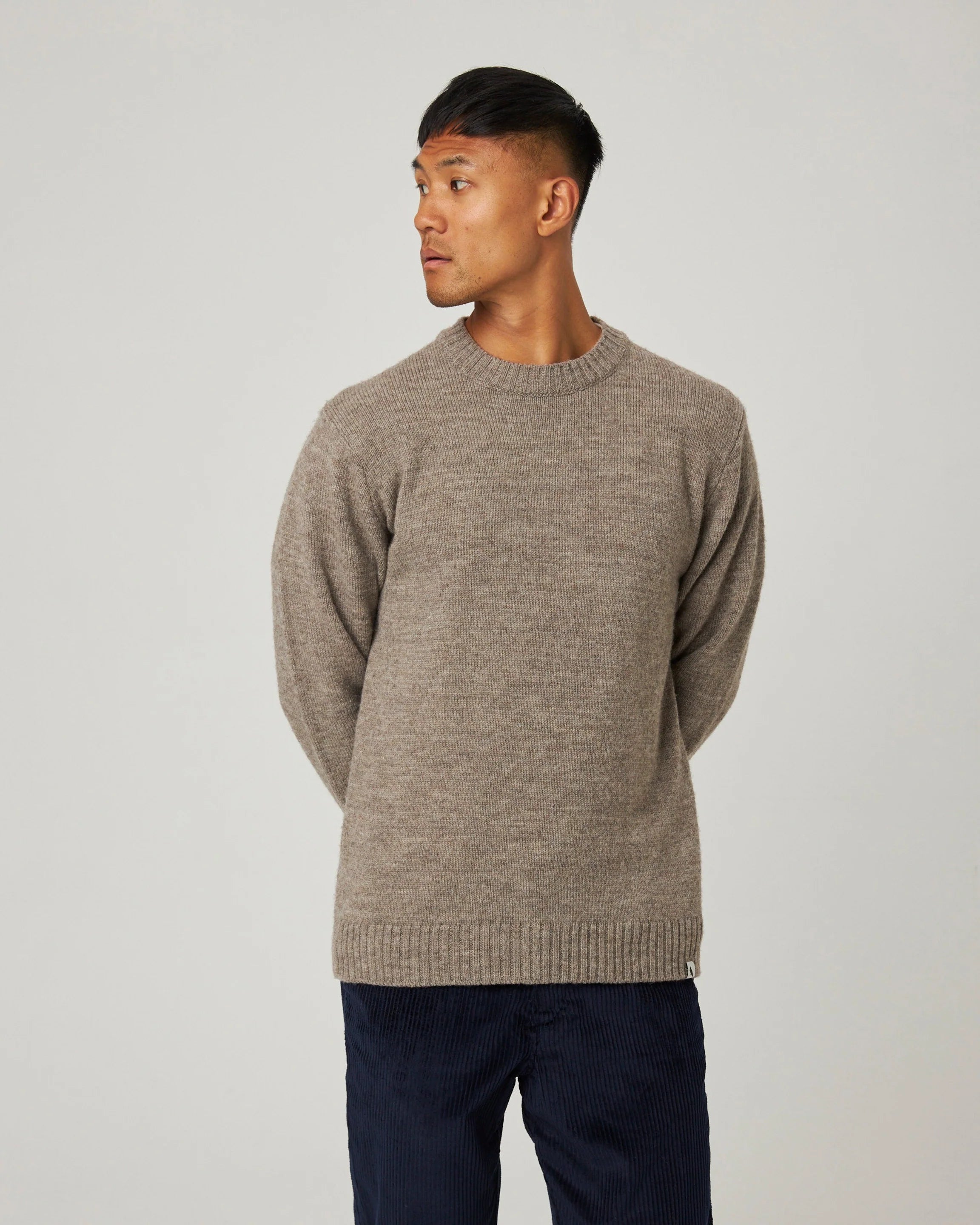 Peregrine - Makers Crew Jumper in Oak