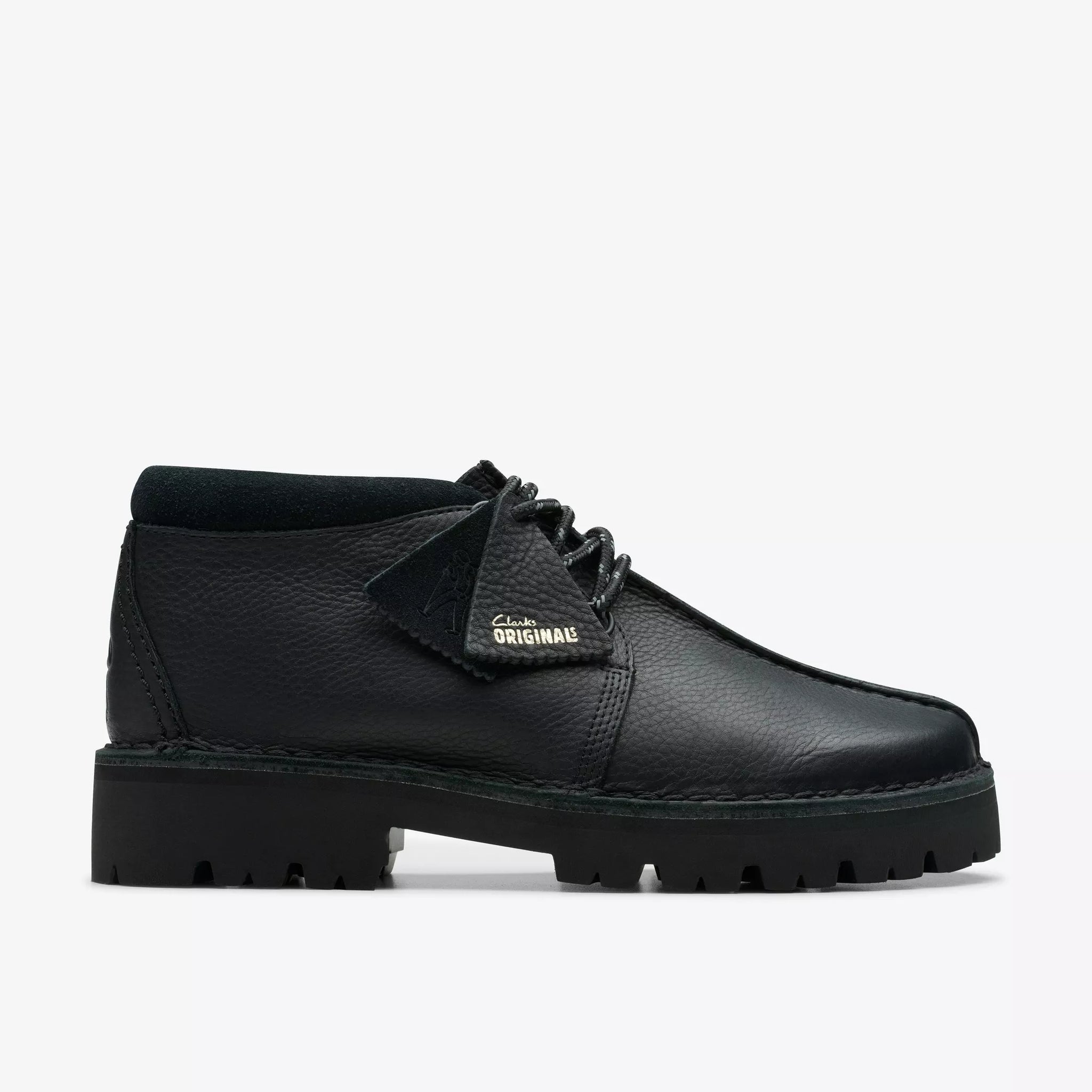 靴 Clarks Originals Trek Hike Clarks- Trek Hike Black Leather