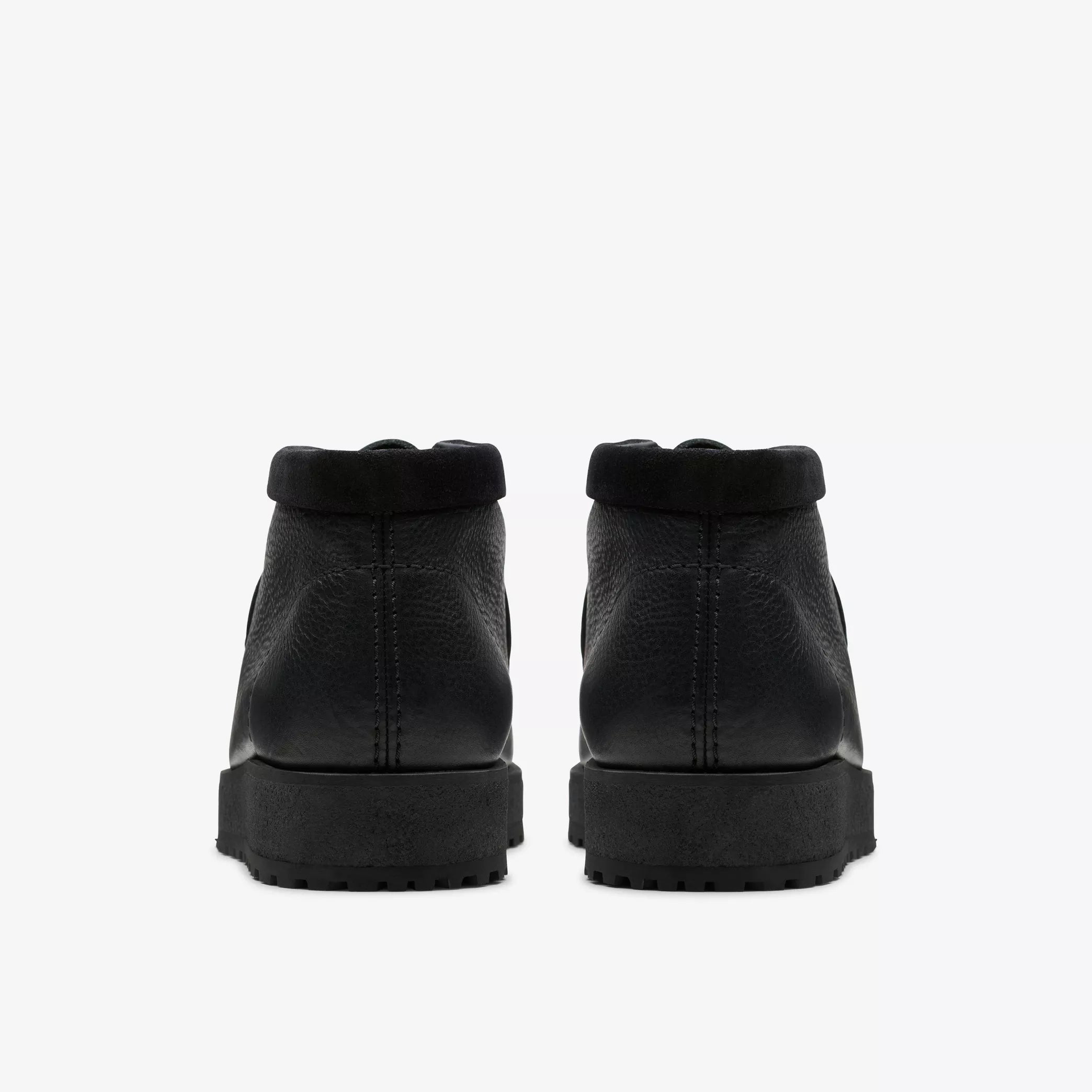 Clarks- Wallabee Scout Black Leather