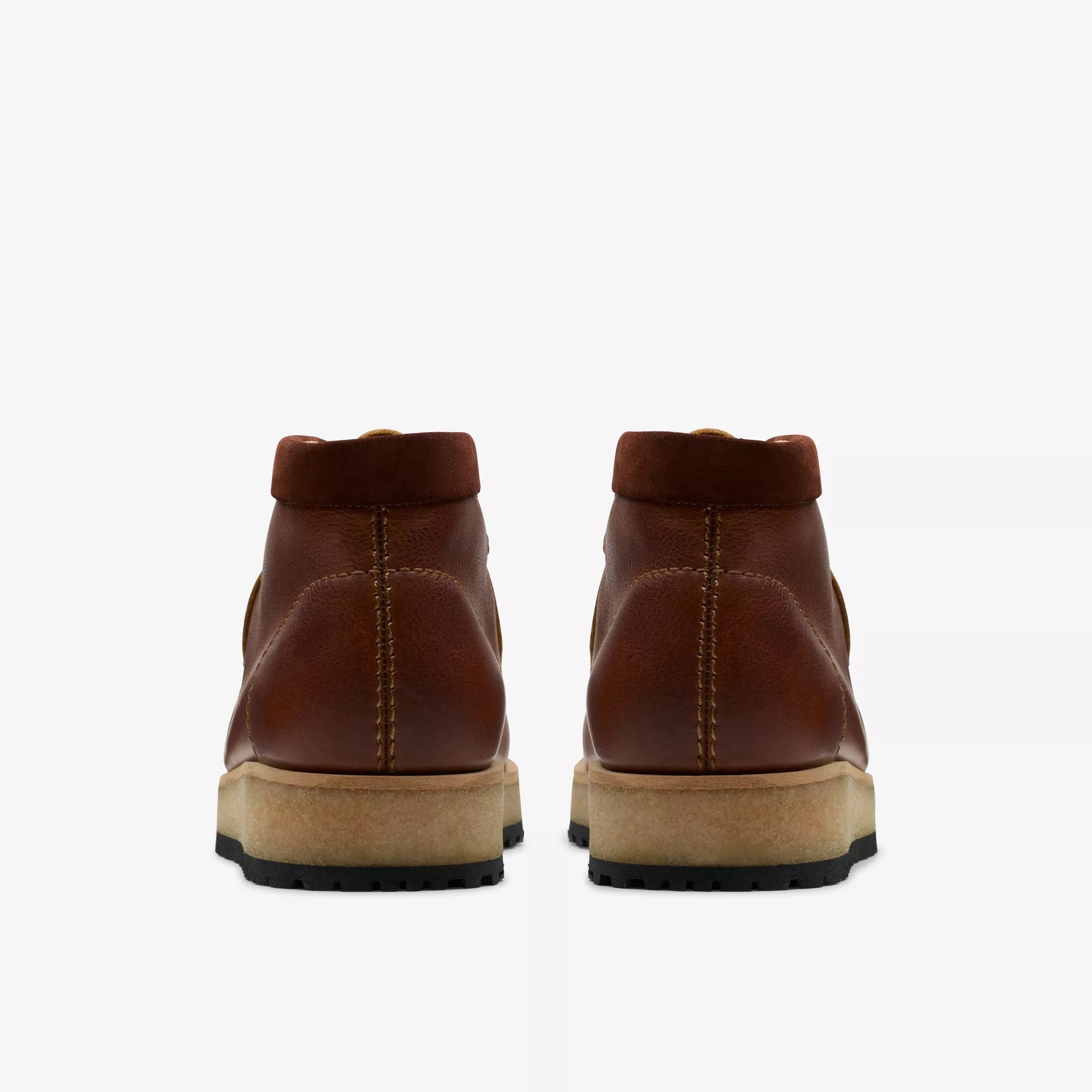 Clarks- Wallabee Scout Dark Tan Leather