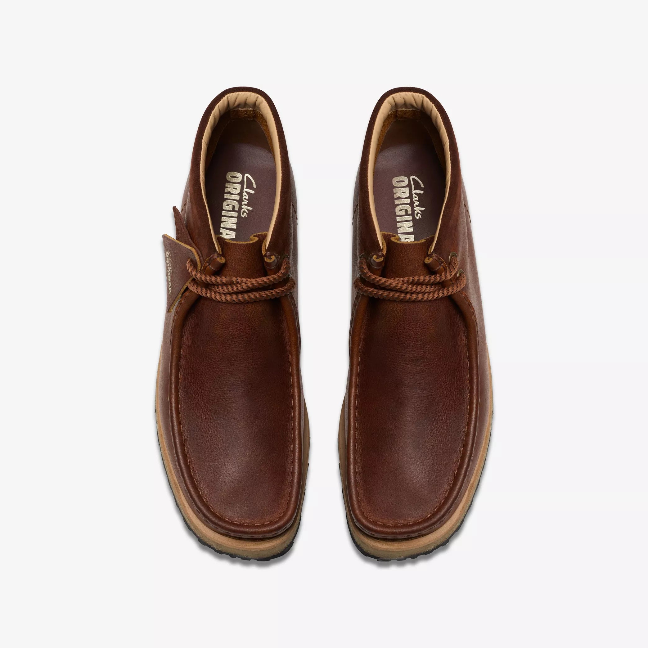 Clarks- Wallabee Scout Dark Tan Leather