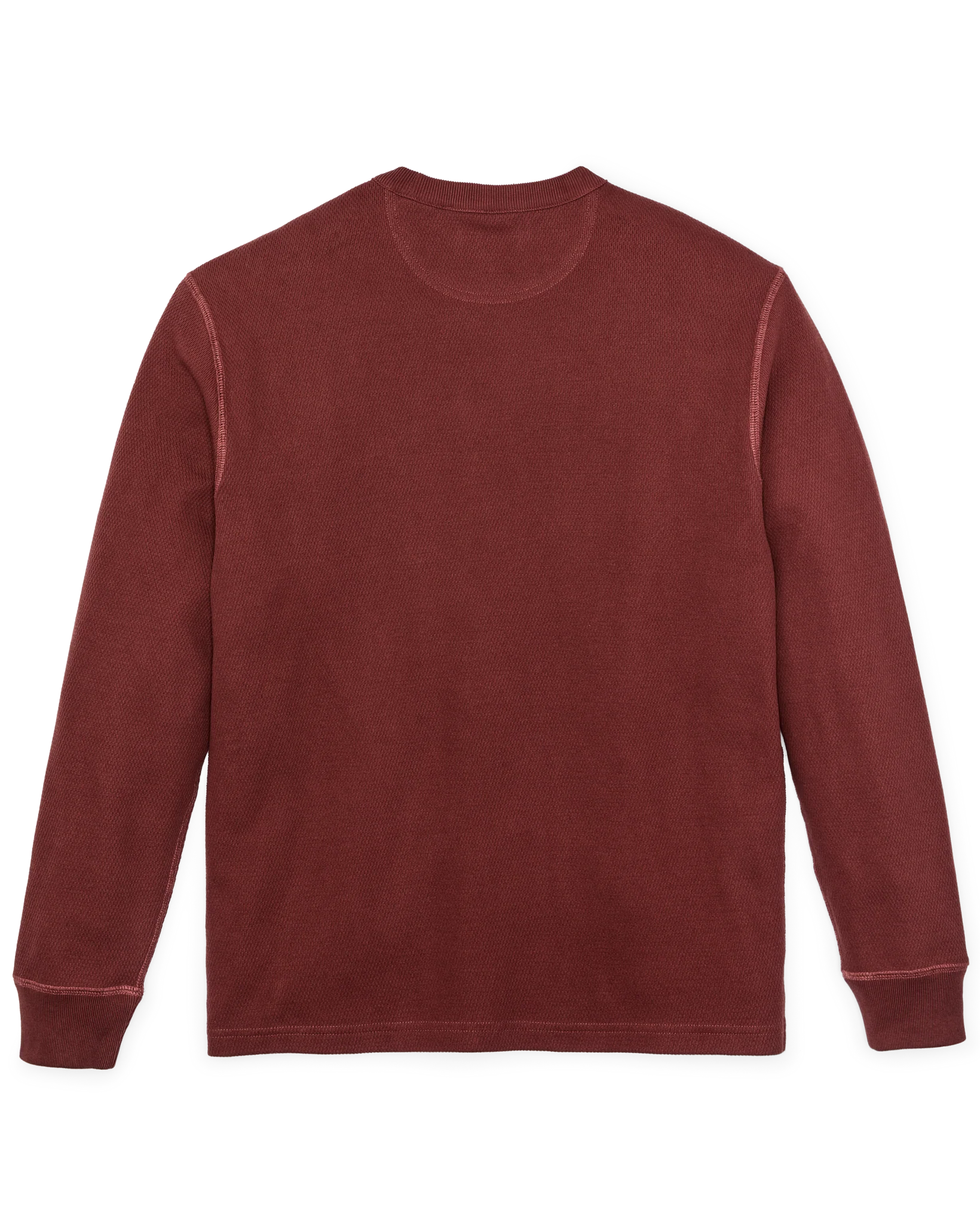 Filson- Waffle Knit Thermal Crewneck in Brick