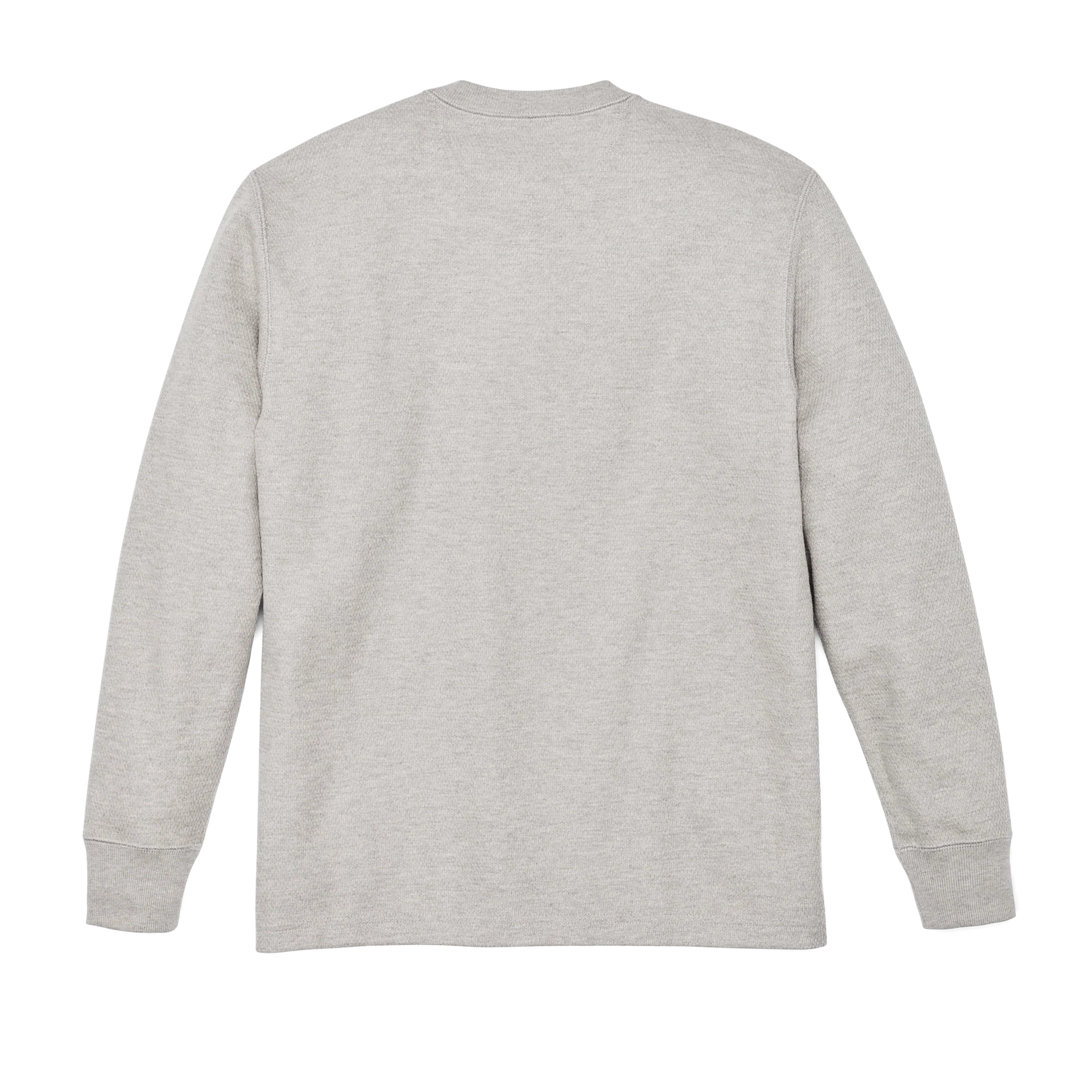 Filson- Waffle Knit Thermal Crewneck in Light Heather Grey
