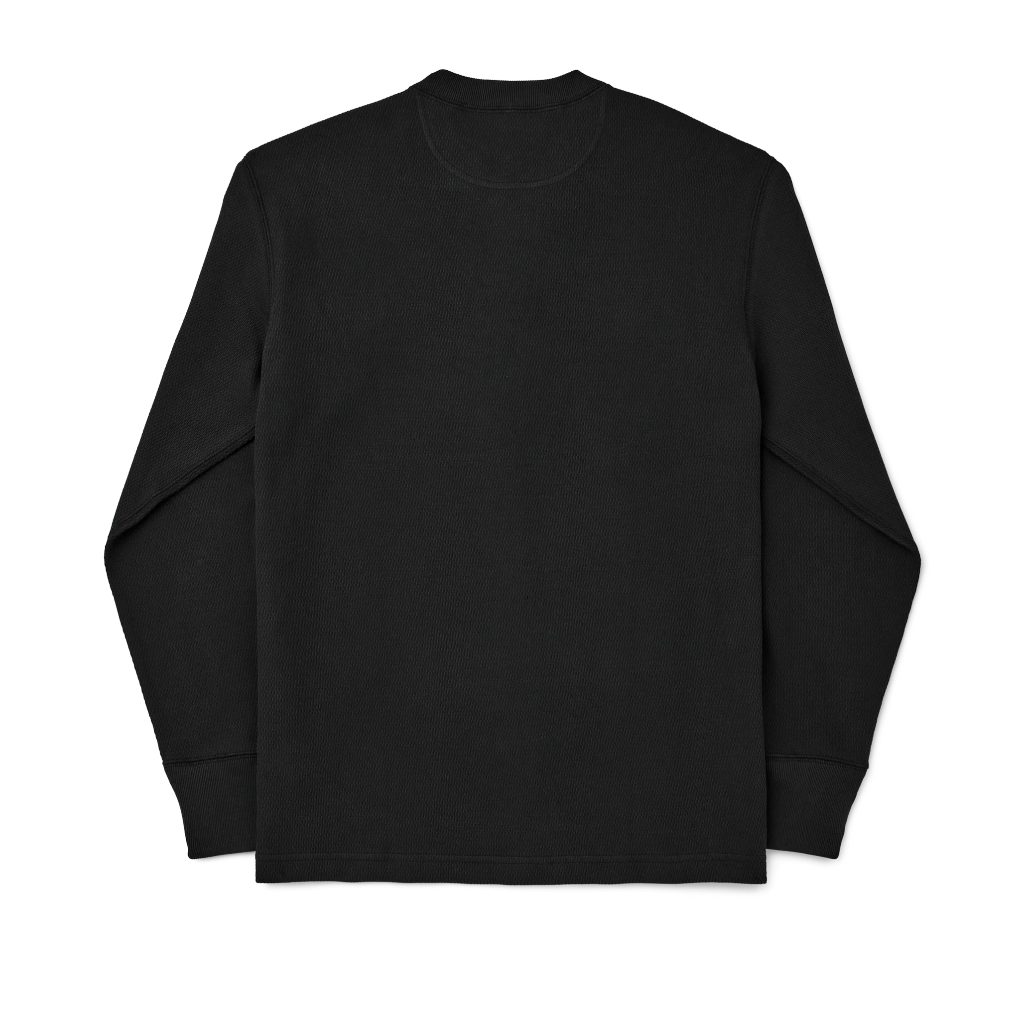 Filson - Waffle Knit Henley in Black